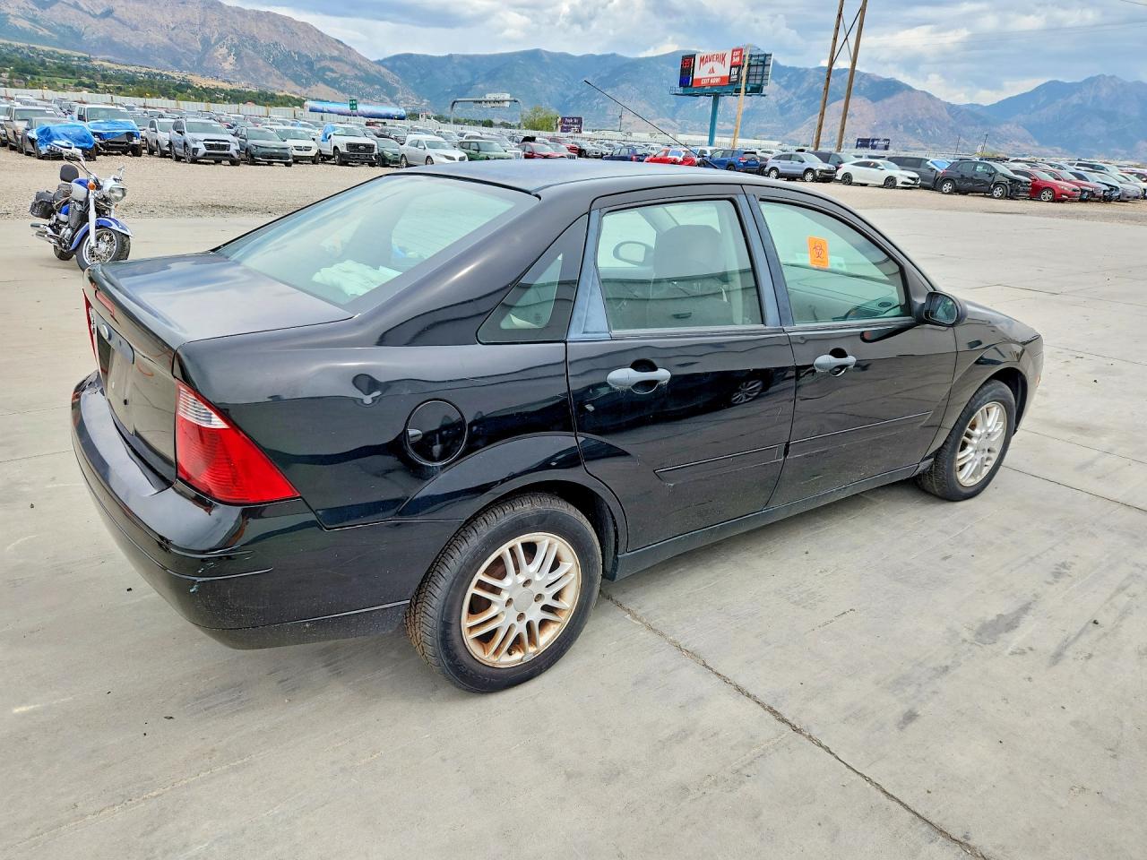 2007 Ford Focus Zx4 Black vin: 1FAHP34N67W366452