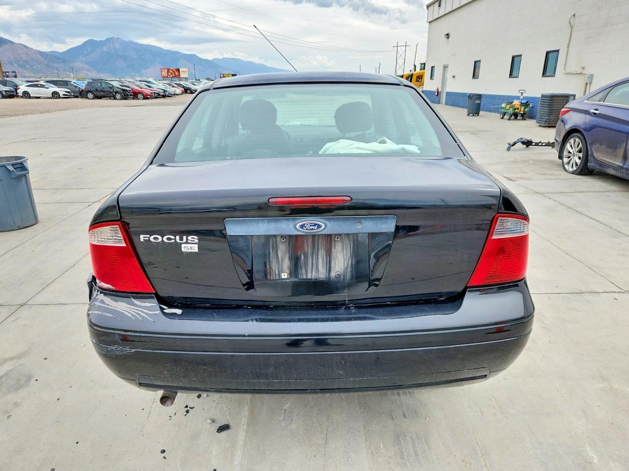 2007 Ford Focus Zx4 Black vin: 1FAHP34N67W366452
