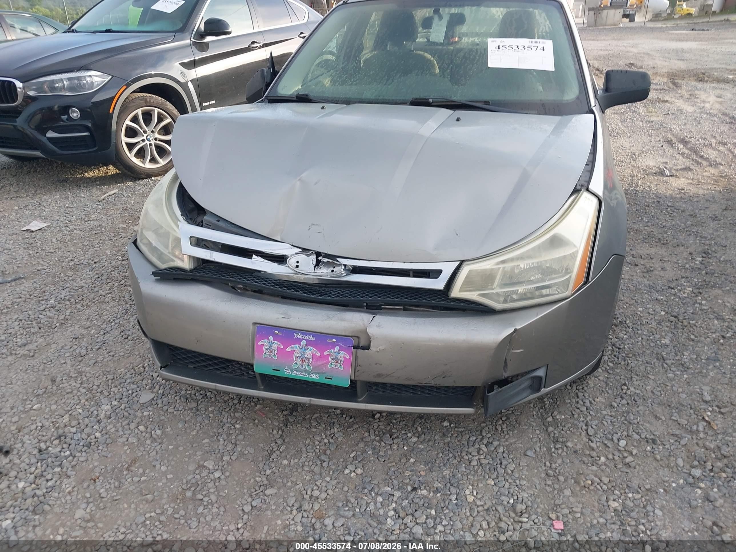 2008 Ford Focus S Gray vin: 1FAHP34N68W175258