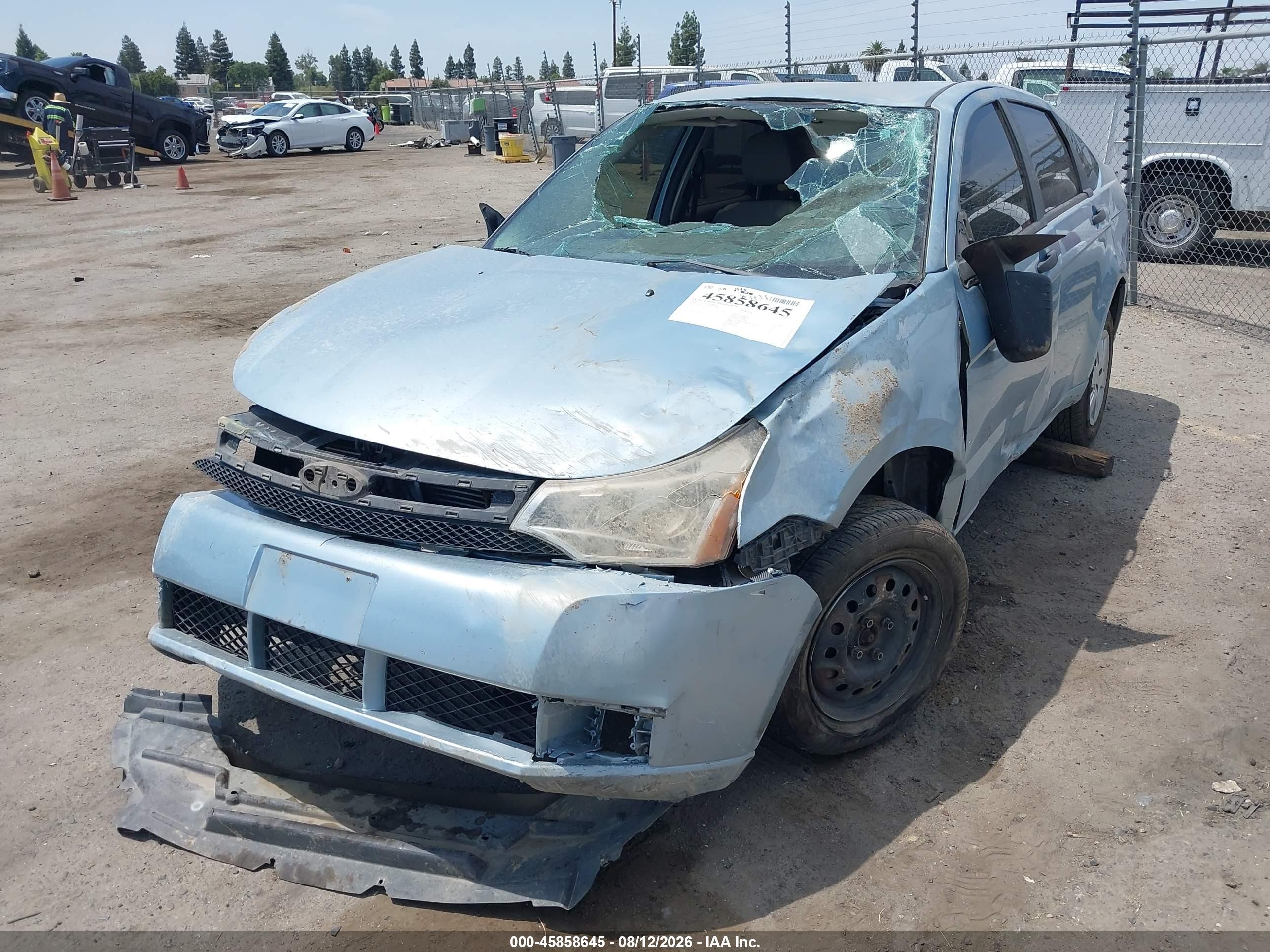 2009 Ford Focus S Light Blue vin: 1FAHP34N69W211404