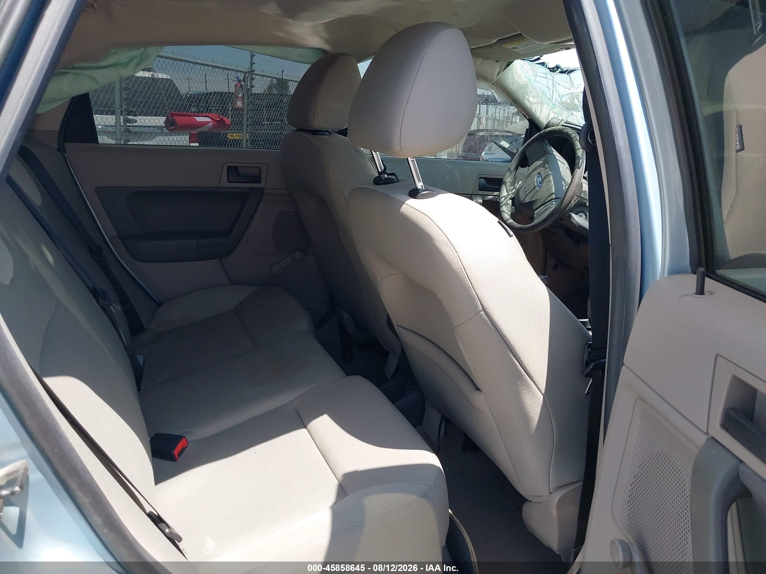 2009 Ford Focus S Light Blue vin: 1FAHP34N69W211404