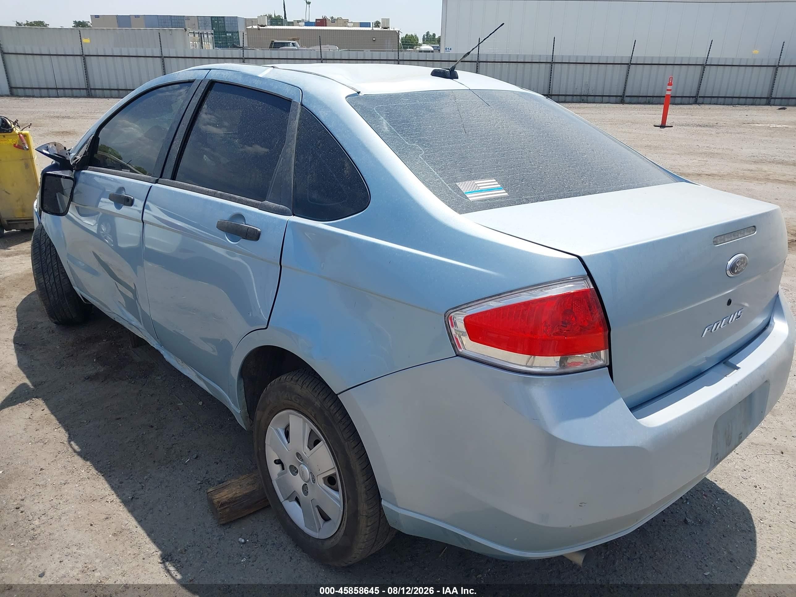 2009 Ford Focus S Light Blue vin: 1FAHP34N69W211404
