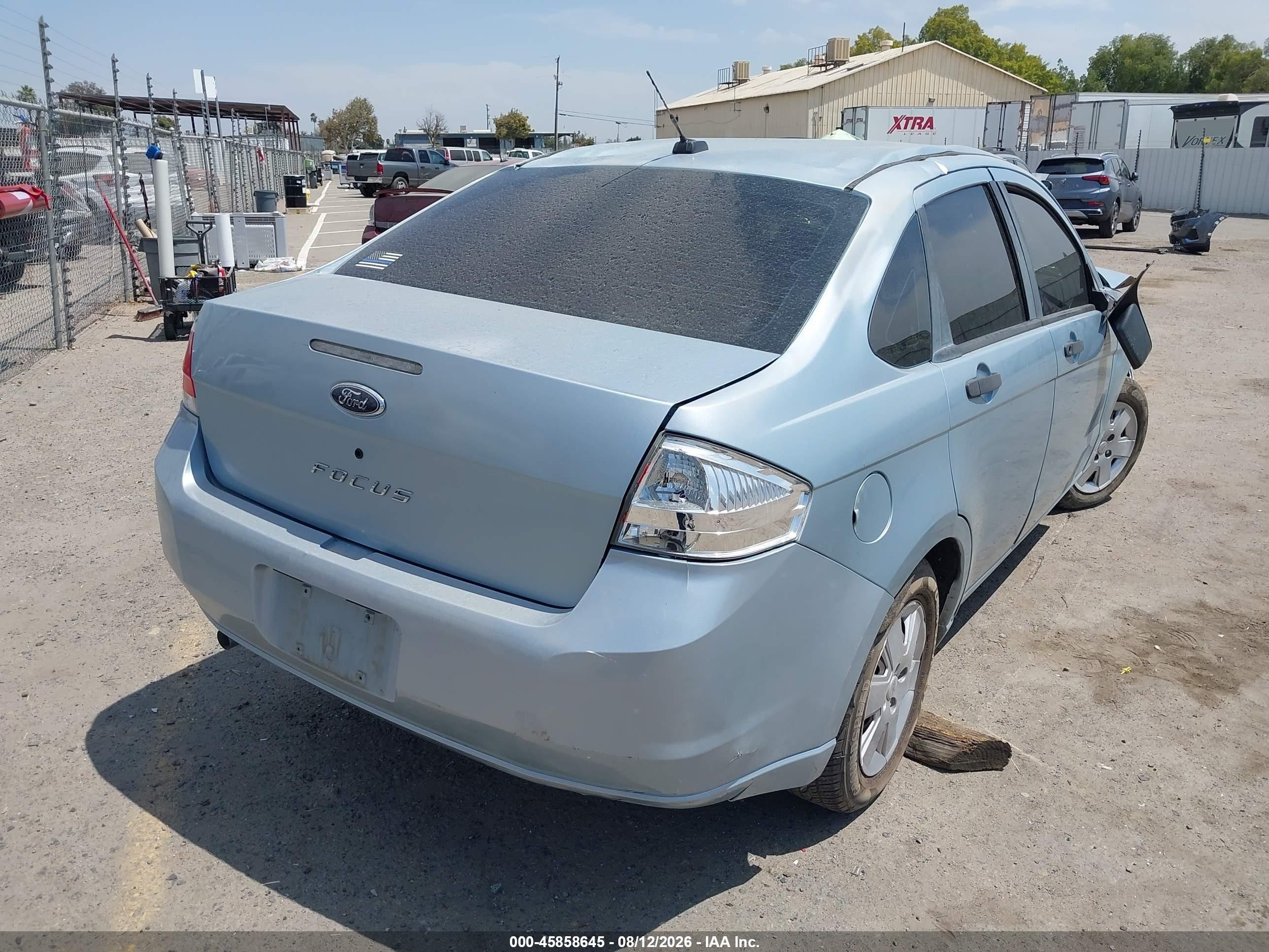 2009 Ford Focus S Light Blue vin: 1FAHP34N69W211404
