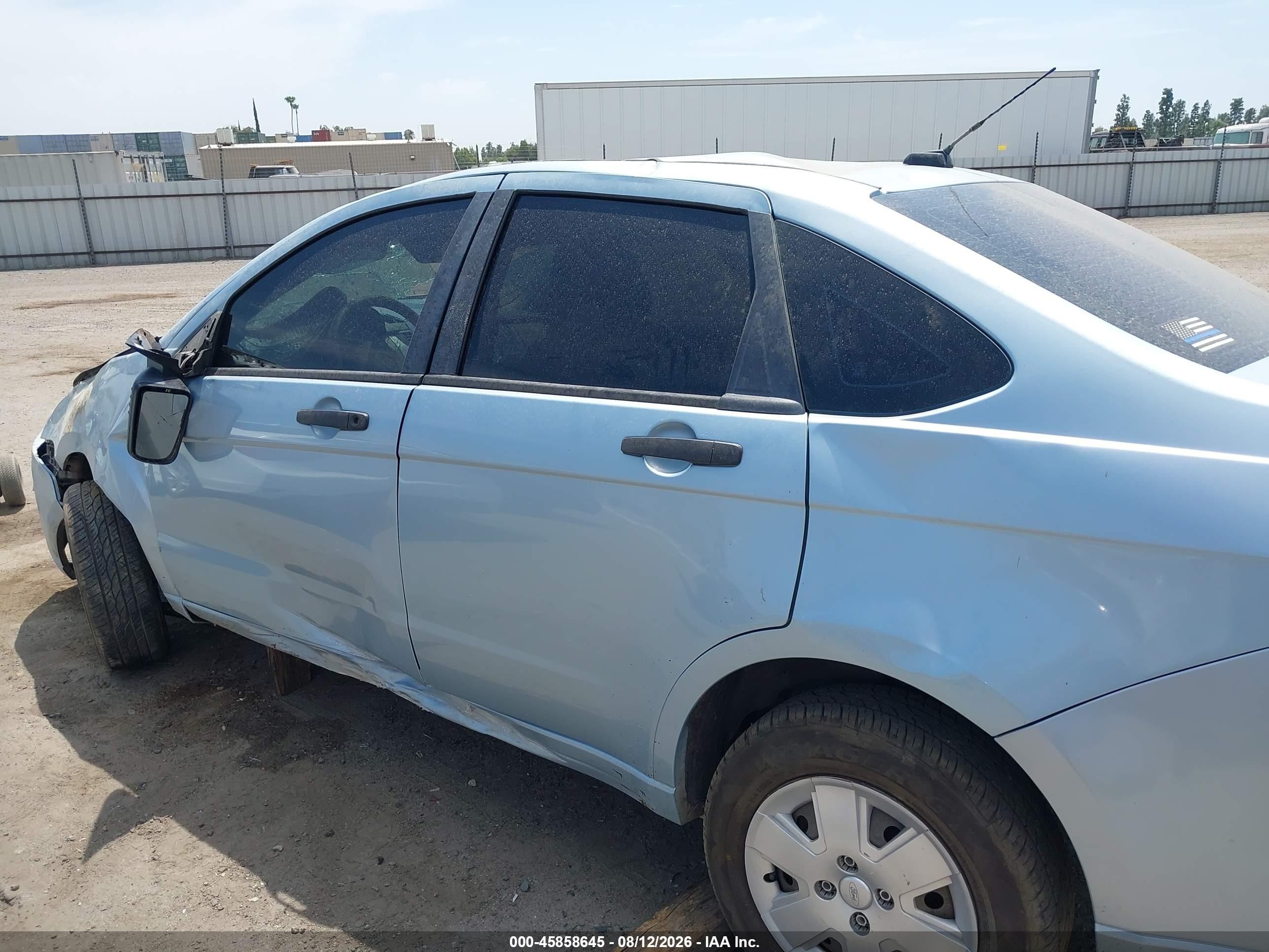 2009 Ford Focus S Light Blue vin: 1FAHP34N69W211404