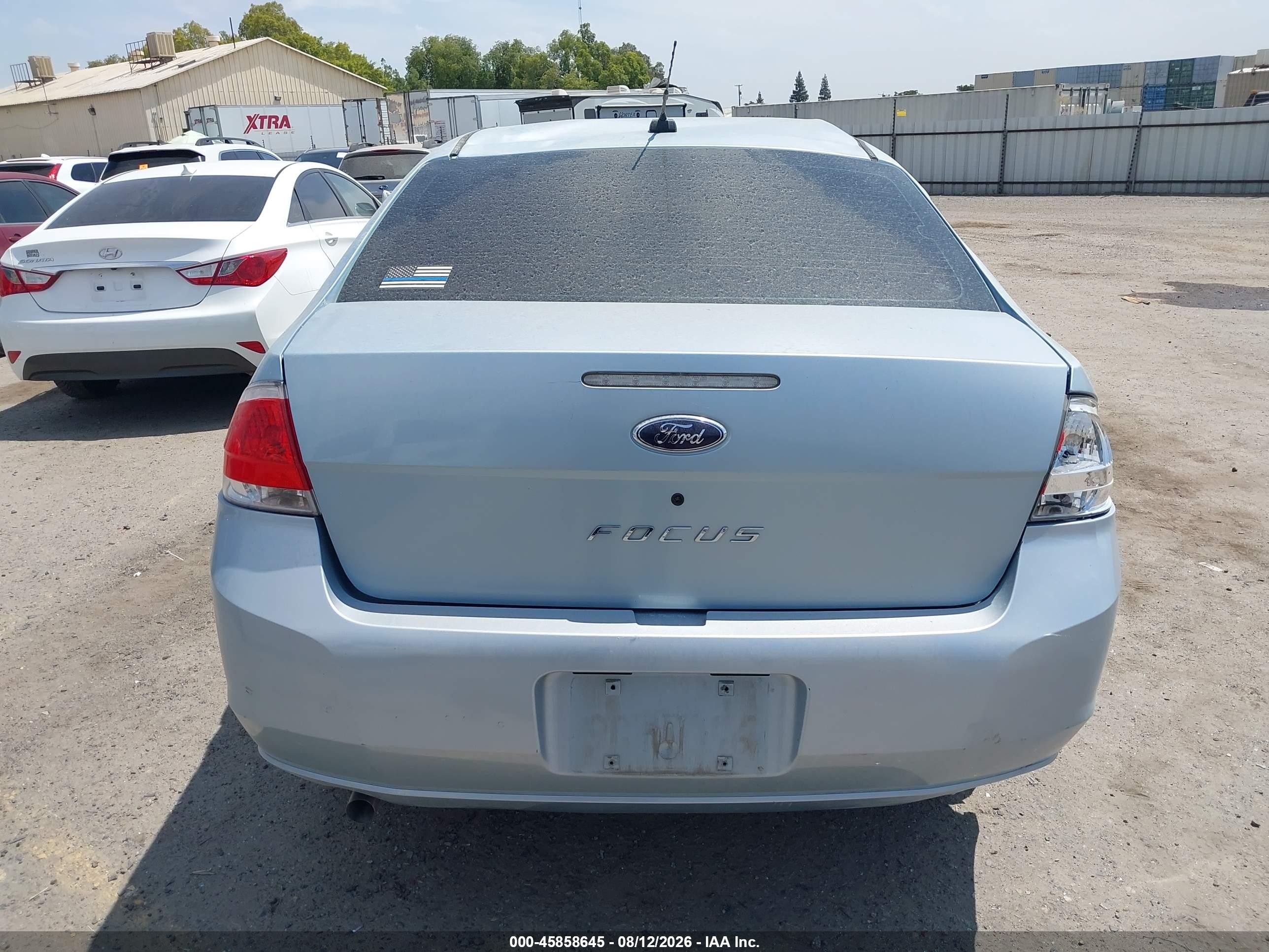 2009 Ford Focus S Light Blue vin: 1FAHP34N69W211404