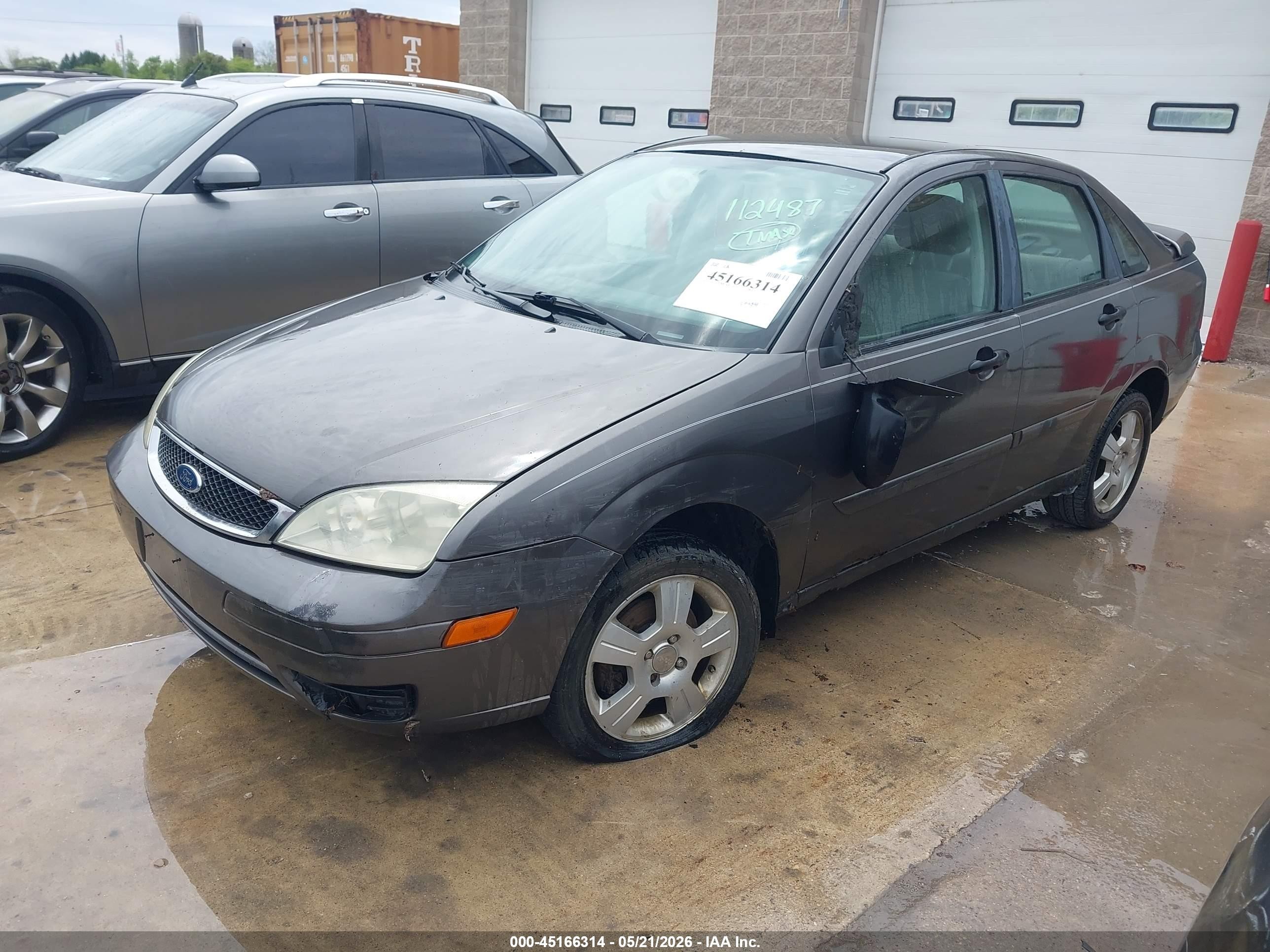2006 Ford Focus Zx4 Gray vin: 1FAHP34N76W112487