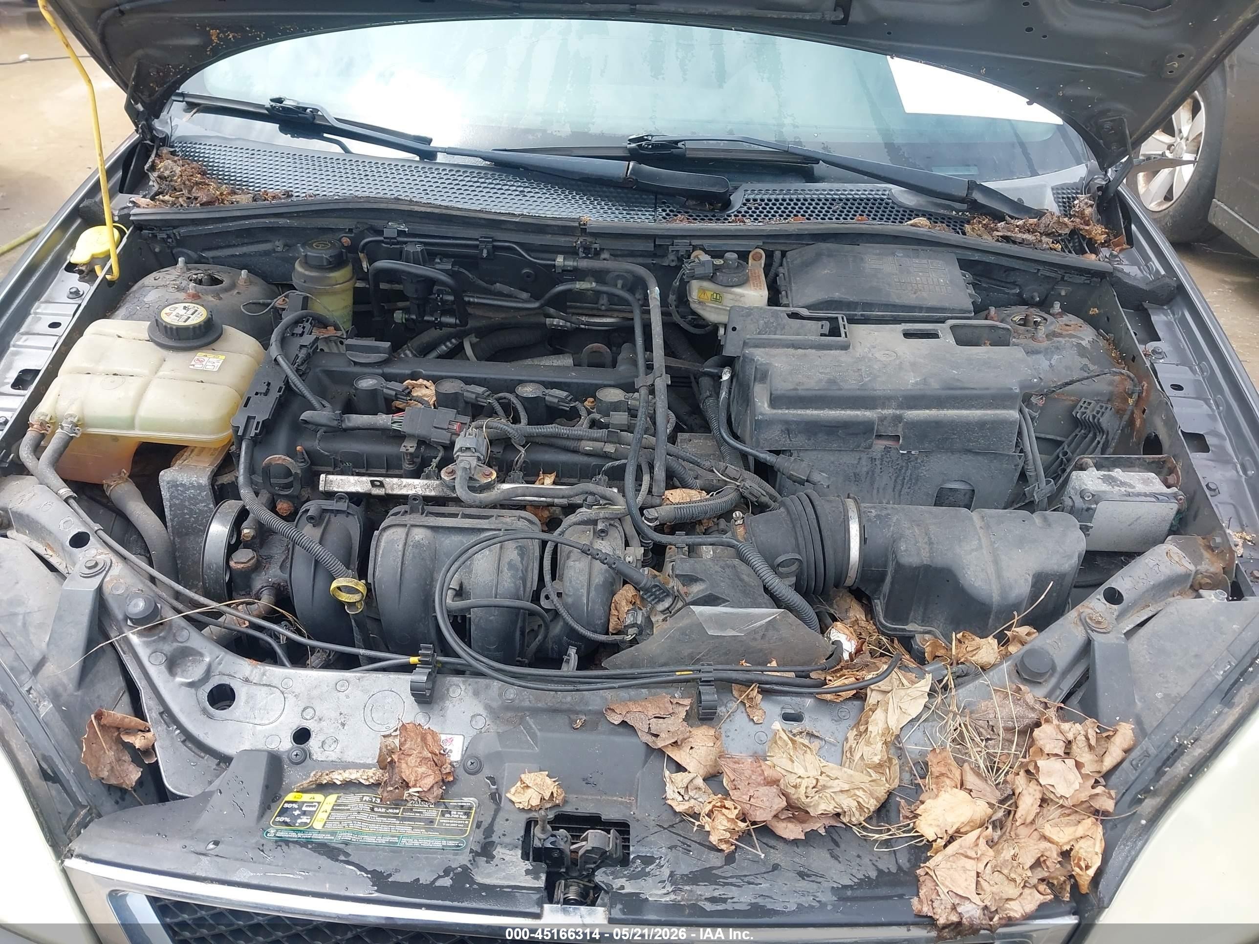 2006 Ford Focus Zx4 Gray vin: 1FAHP34N76W112487