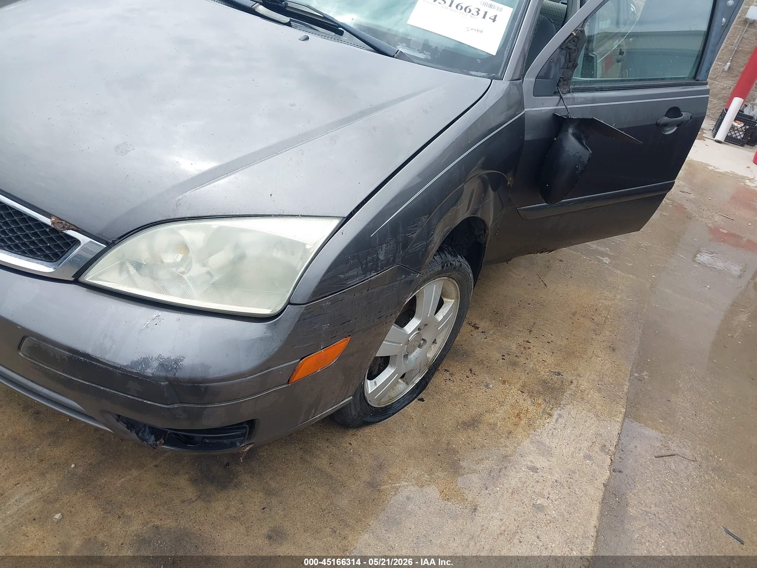 2006 Ford Focus Zx4 Gray vin: 1FAHP34N76W112487