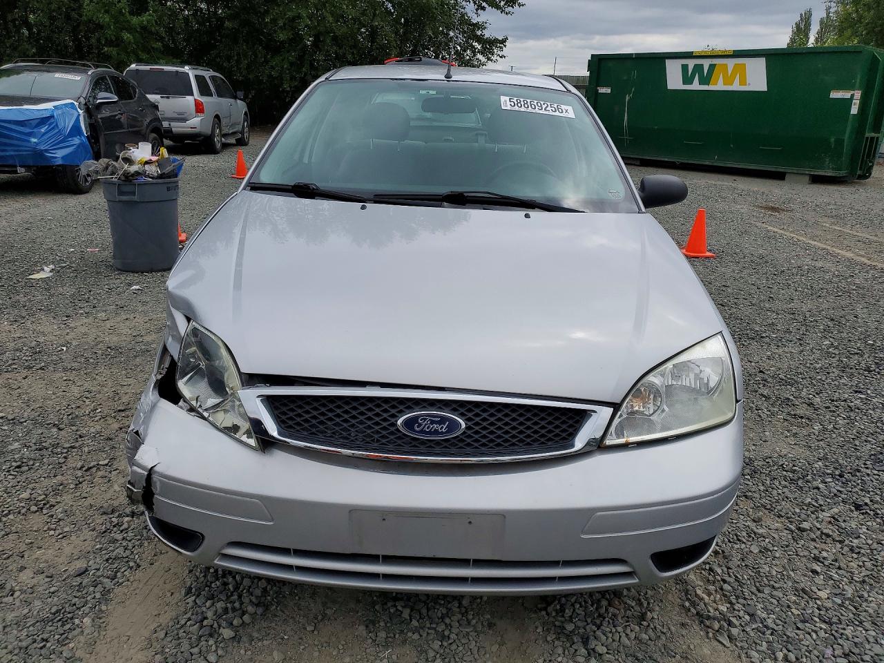 2007 Ford Focus Zx4 Silver vin: 1FAHP34N77W291003
