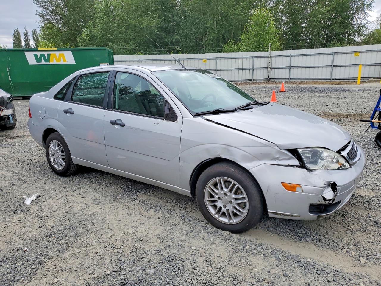 2007 Ford Focus Zx4 Silver vin: 1FAHP34N77W291003