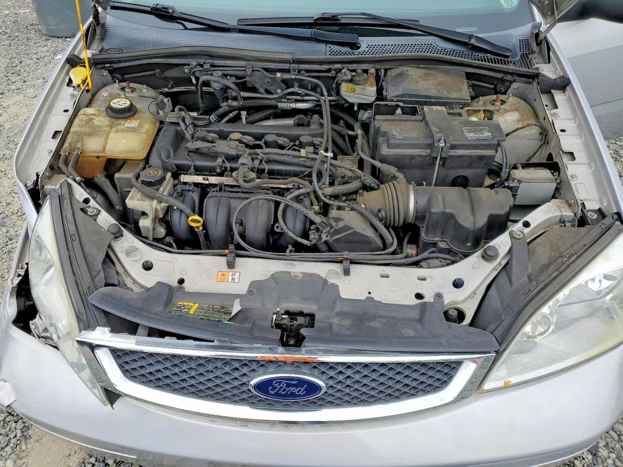 2007 Ford Focus Zx4 Silver vin: 1FAHP34N77W291003