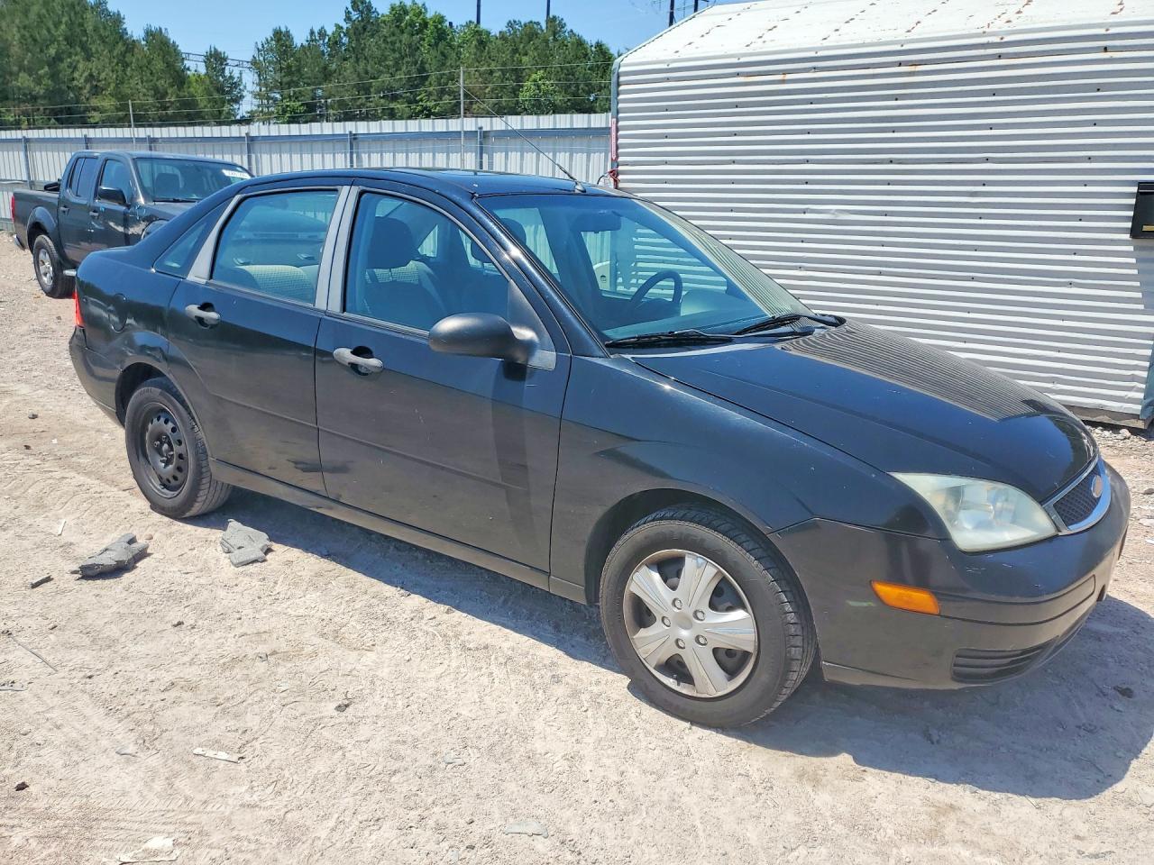 2007 Ford Focus Zx4 Black vin: 1FAHP34N77W342029