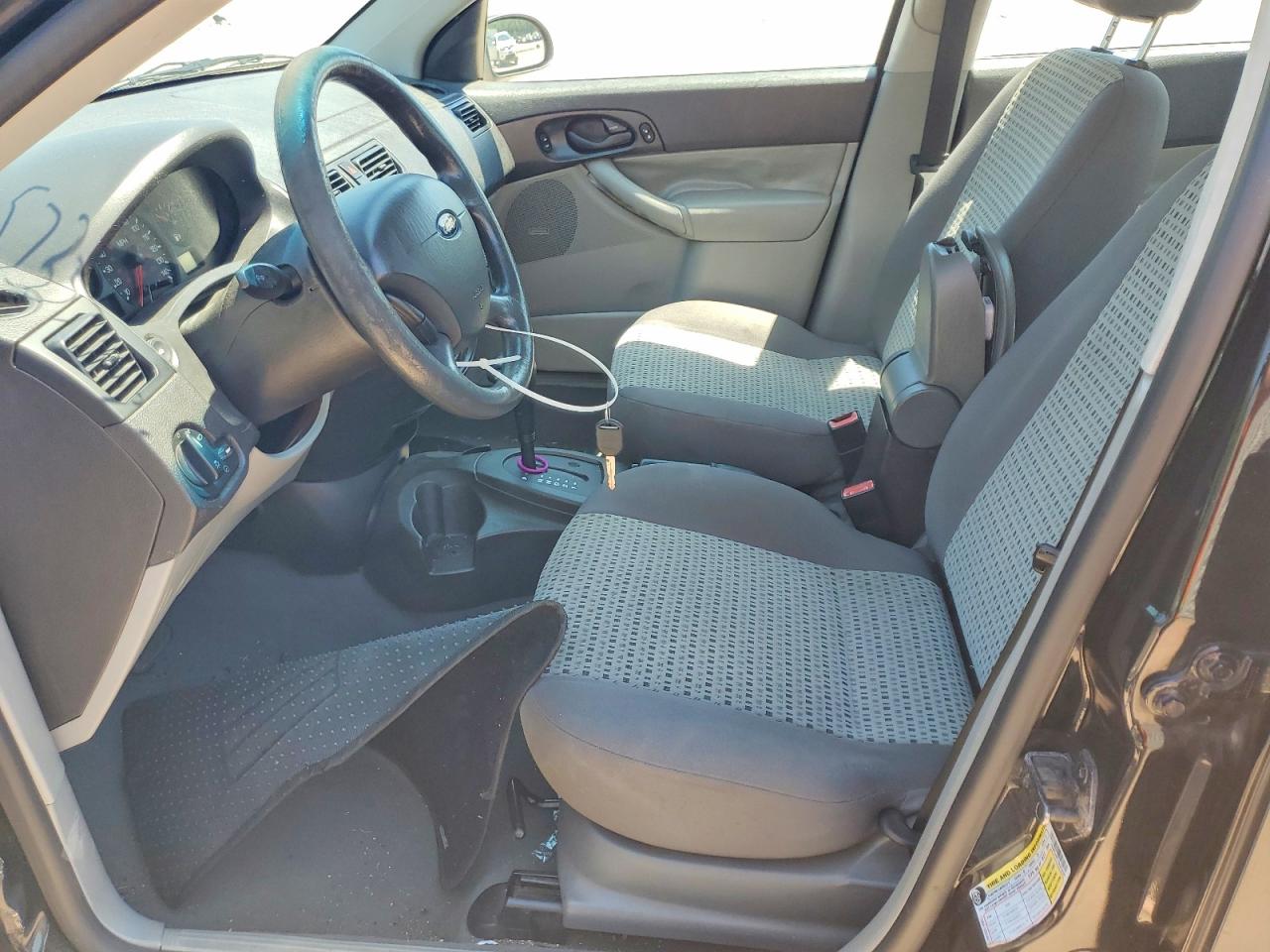 2007 Ford Focus Zx4 Black vin: 1FAHP34N77W342029