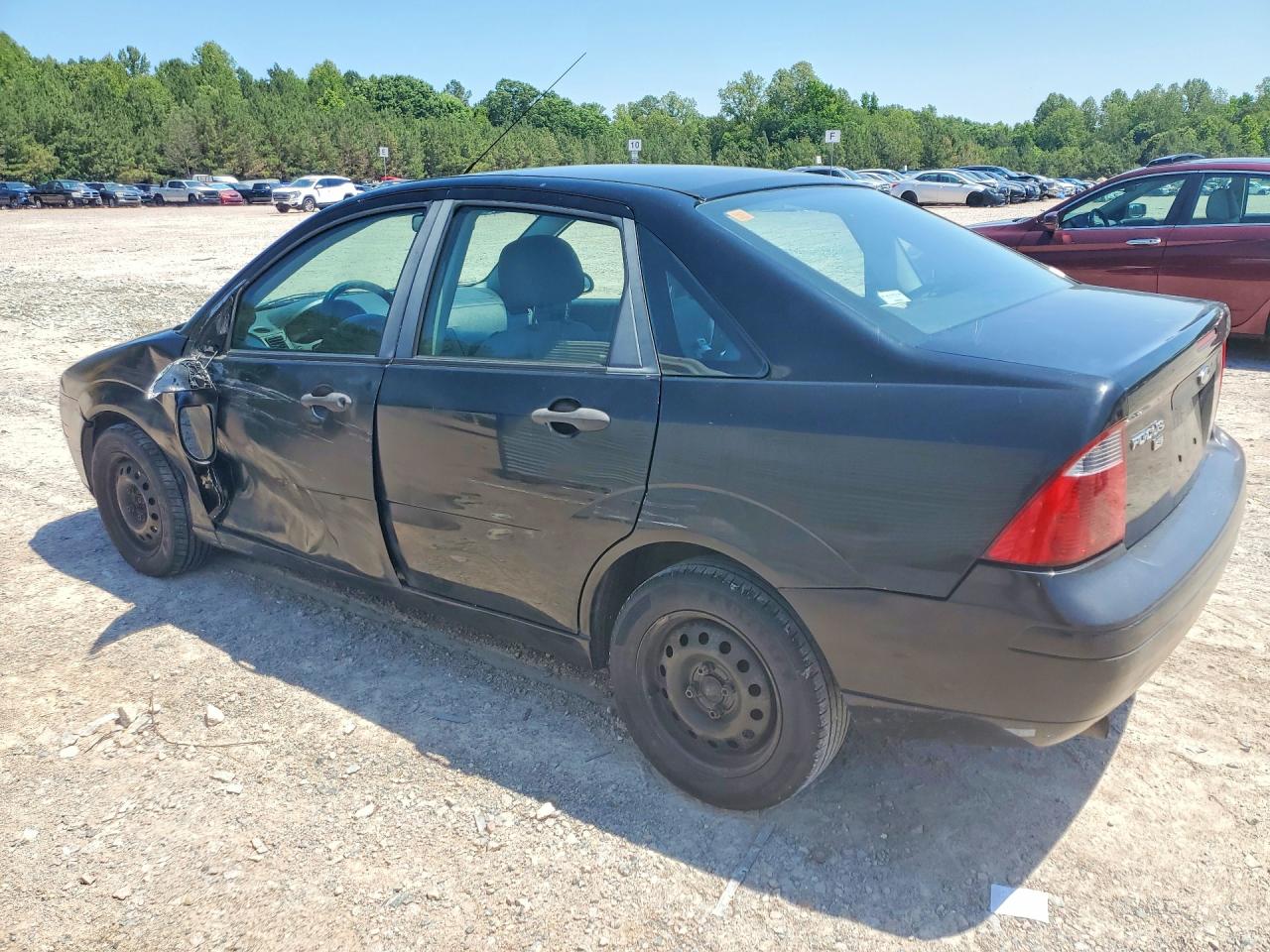 2007 Ford Focus Zx4 Black vin: 1FAHP34N77W342029