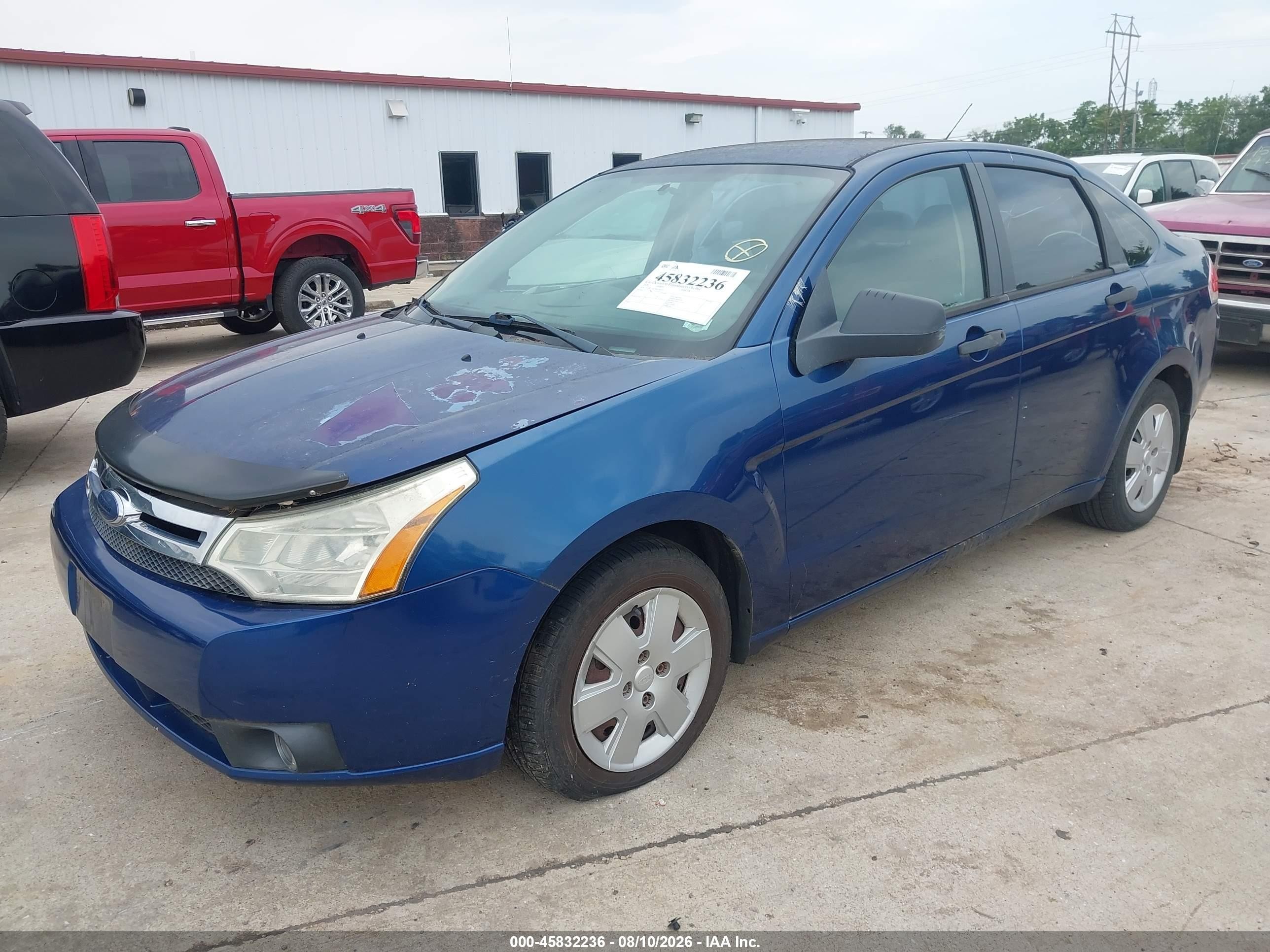 2009 Ford Focus S Blue vin: 1FAHP34N79W180597