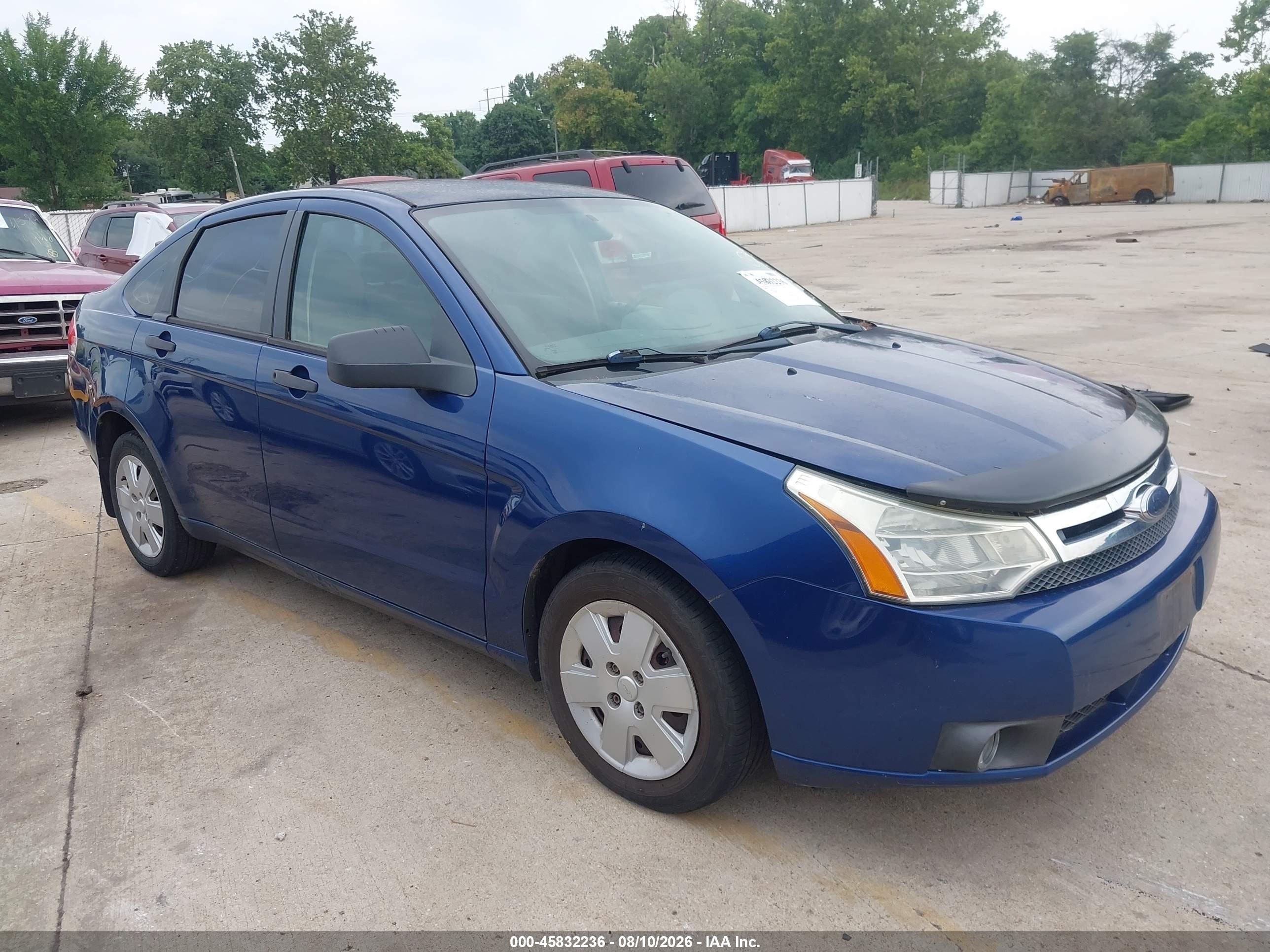 2009 Ford Focus S Blue vin: 1FAHP34N79W180597