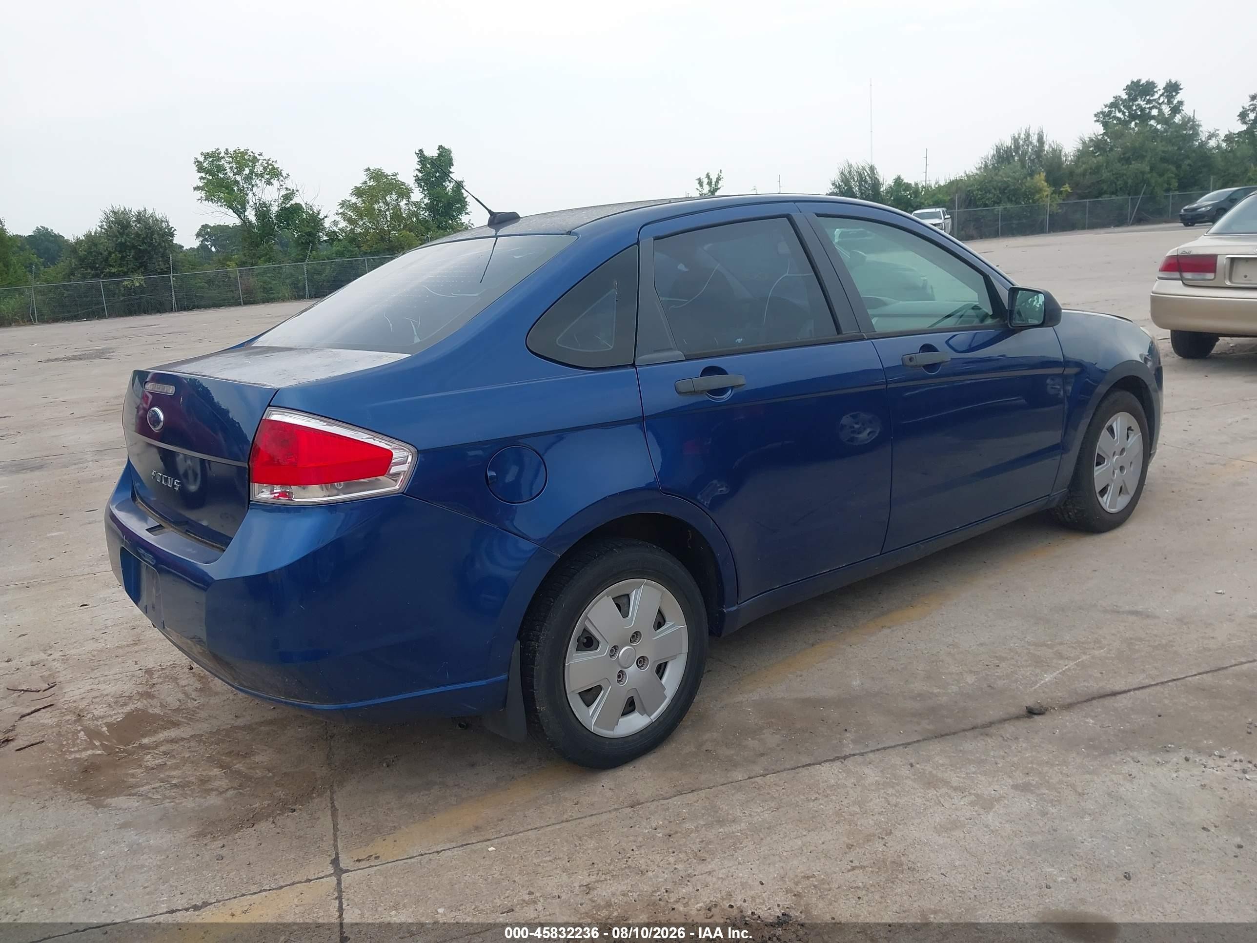 2009 Ford Focus S Blue vin: 1FAHP34N79W180597