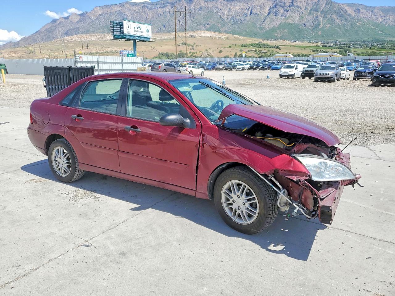 2006 Ford Focus Zx4 Красный vin: 1FAHP34N86W108710
