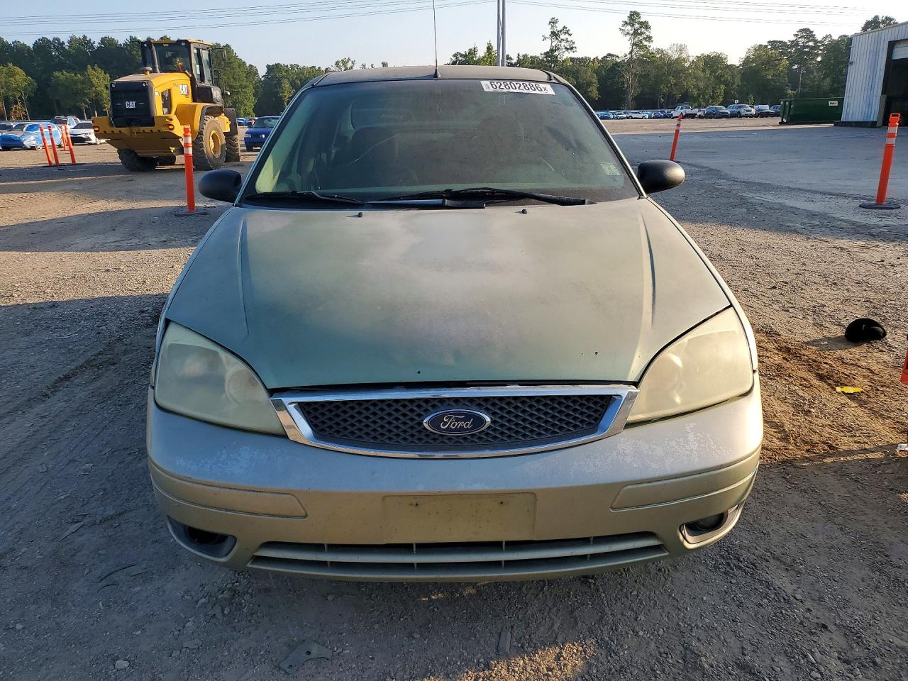 2007 Ford Focus Zx4 Green vin: 1FAHP34N87W149775