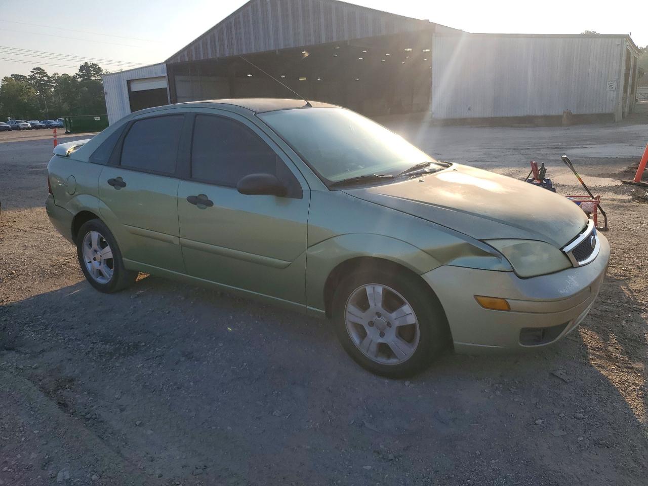 2007 Ford Focus Zx4 Green vin: 1FAHP34N87W149775