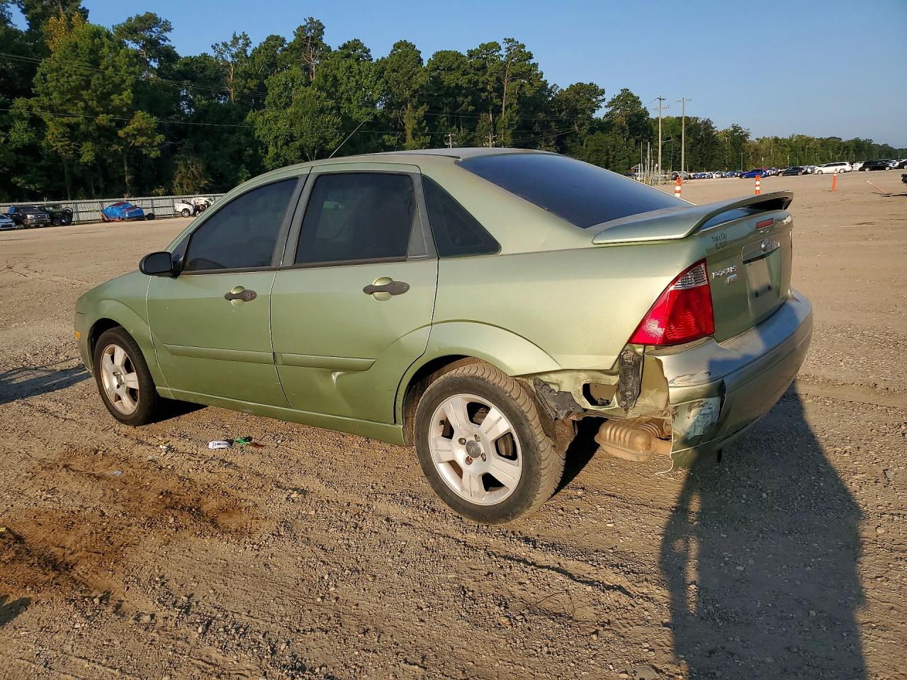 2007 Ford Focus Zx4 Green vin: 1FAHP34N87W149775