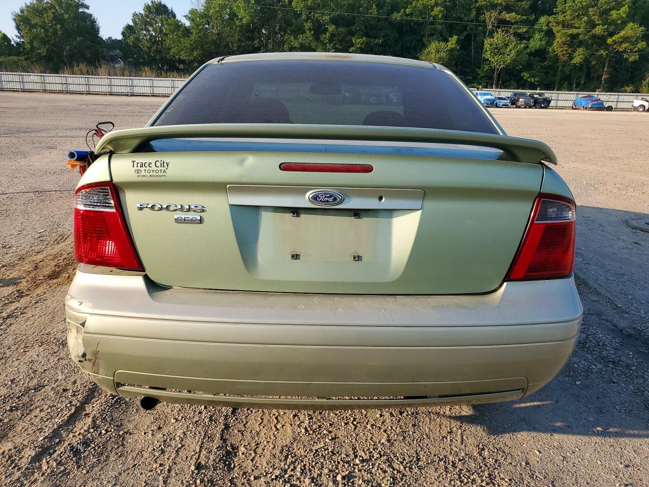 2007 Ford Focus Zx4 Green vin: 1FAHP34N87W149775