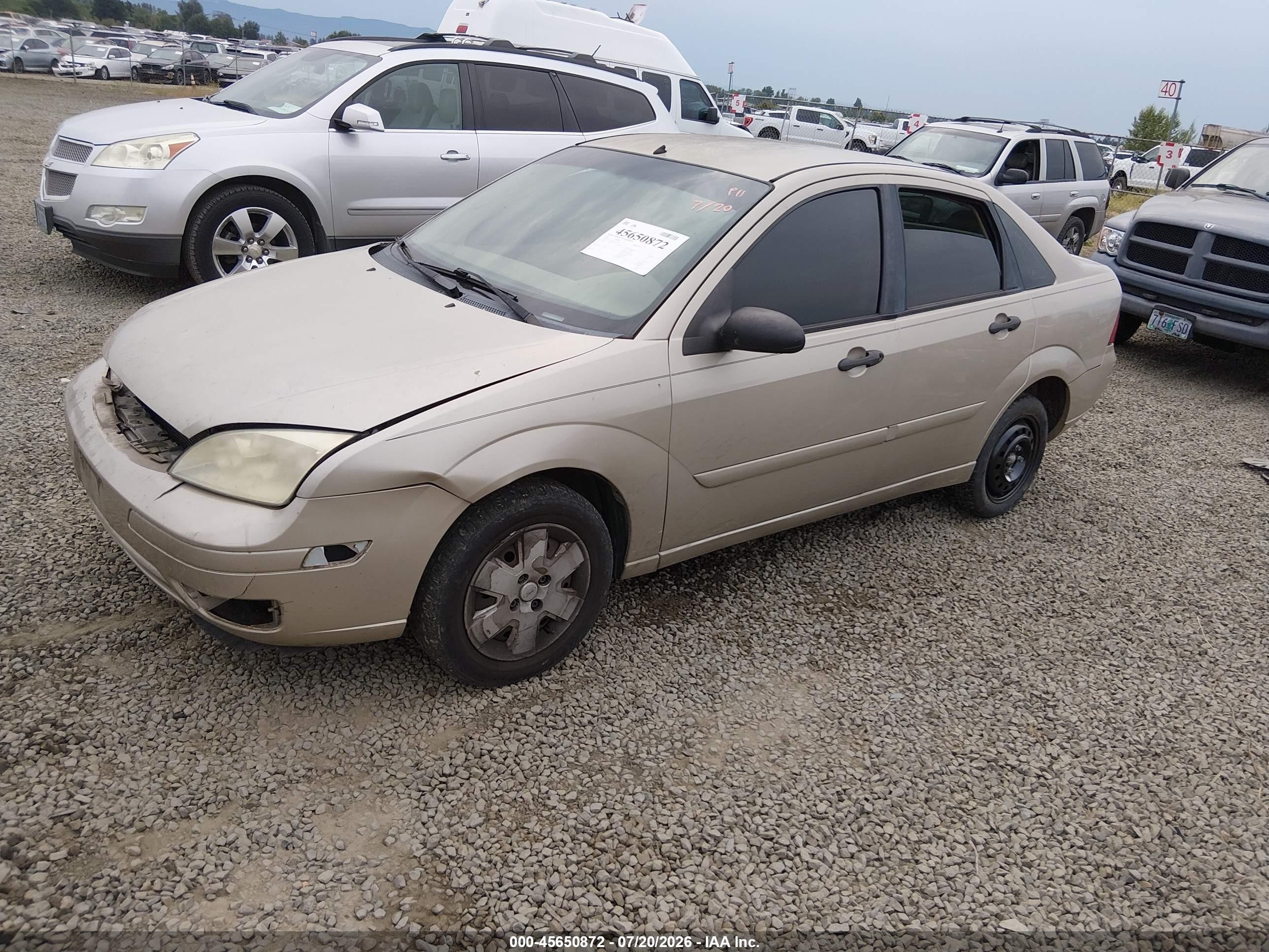 2007 Ford Focus S/se/ses Tan vin: 1FAHP34N87W162591