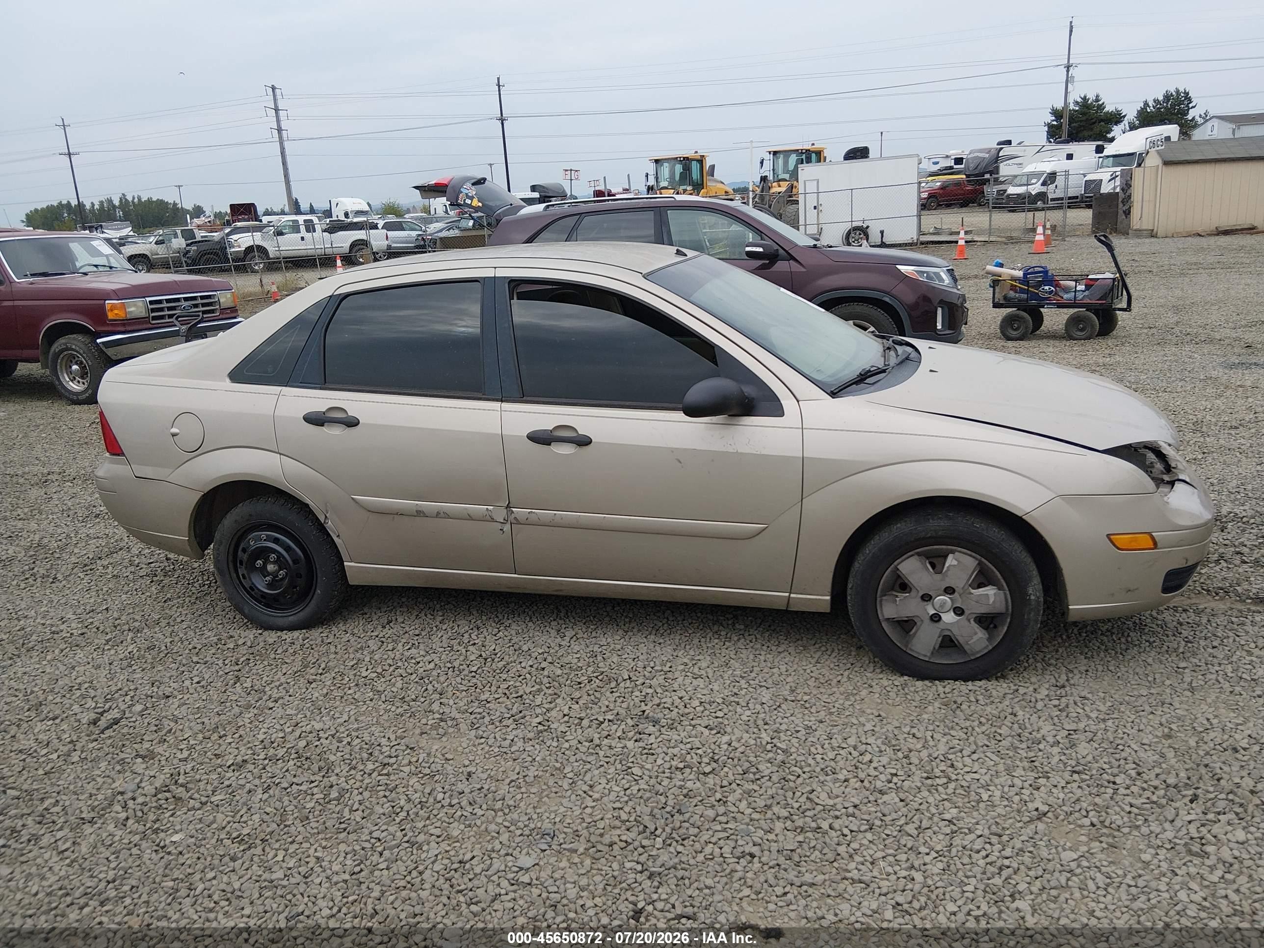 2007 Ford Focus S/se/ses Tan vin: 1FAHP34N87W162591