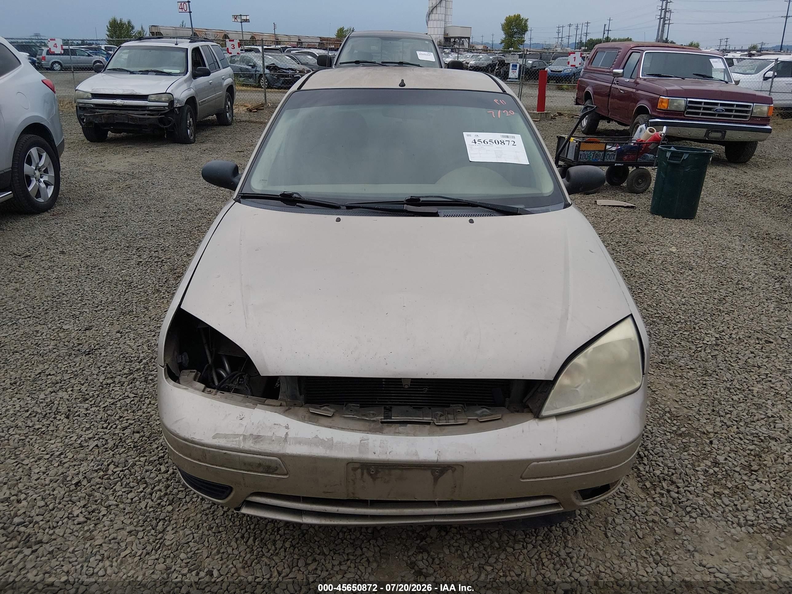 2007 Ford Focus S/se/ses Tan vin: 1FAHP34N87W162591