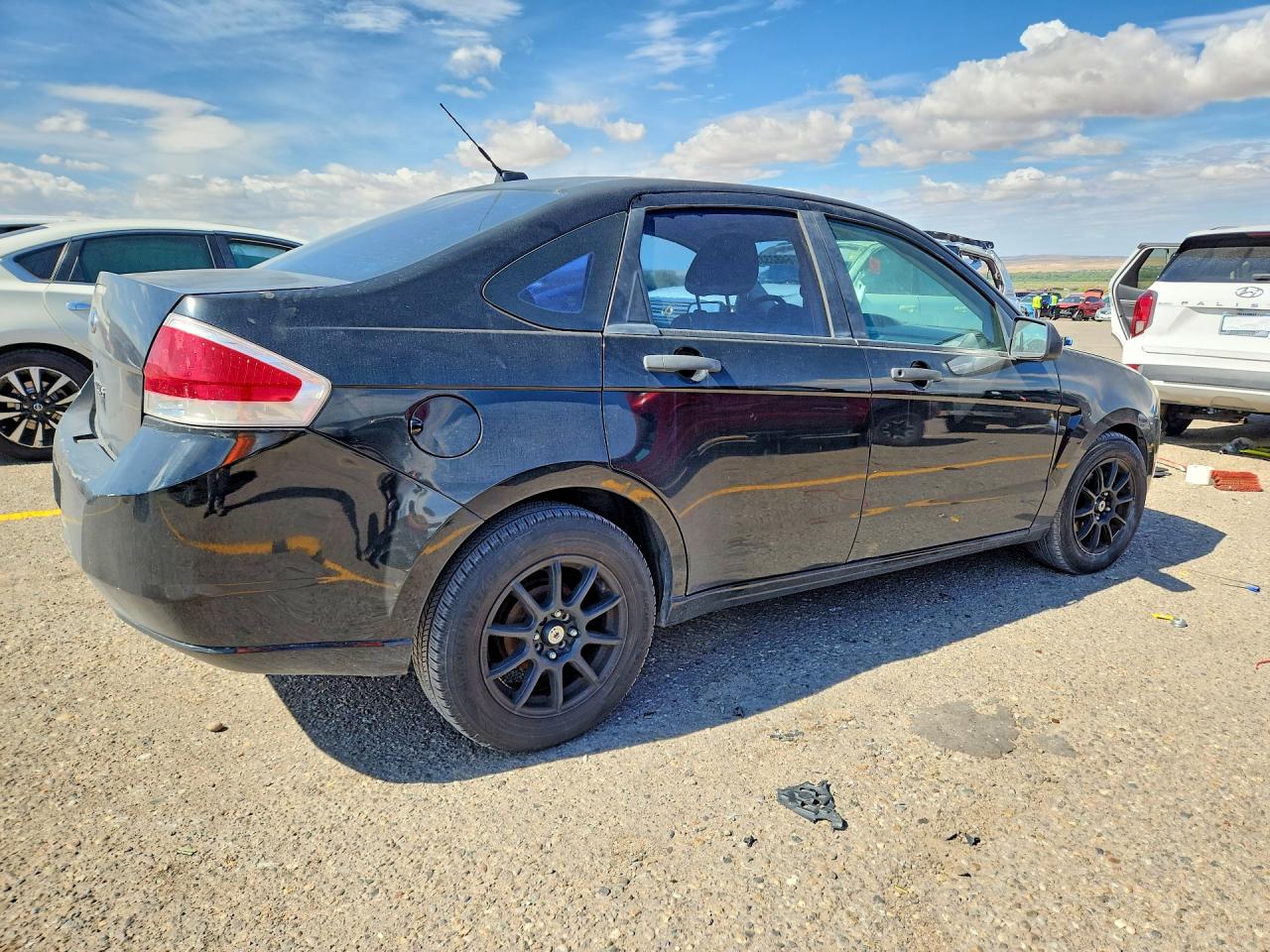 2008 Ford Focus S/se Black vin: 1FAHP34N88W247318
