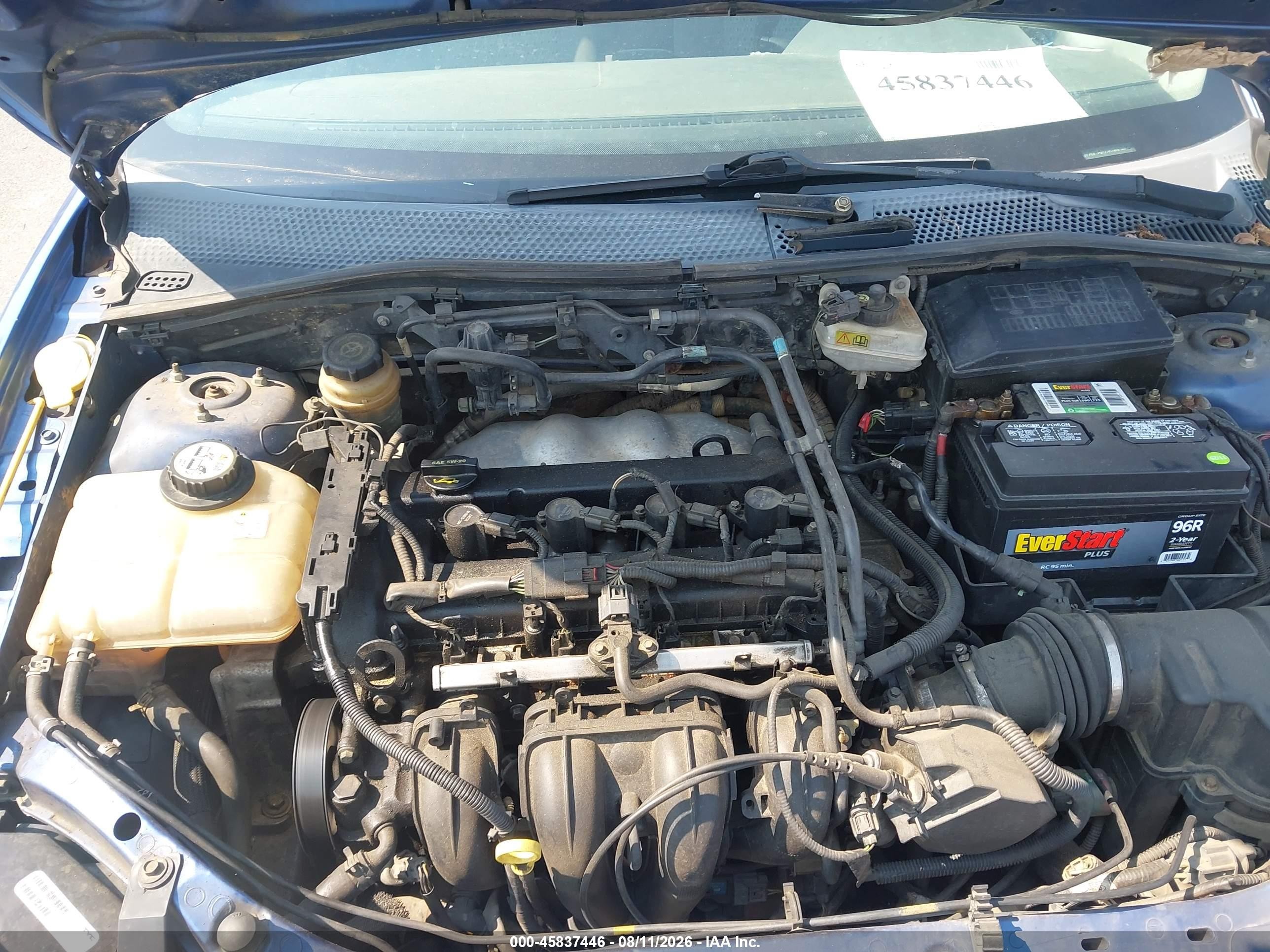 2005 Ford Focus Zx4 Blue vin: 1FAHP34N95W310230
