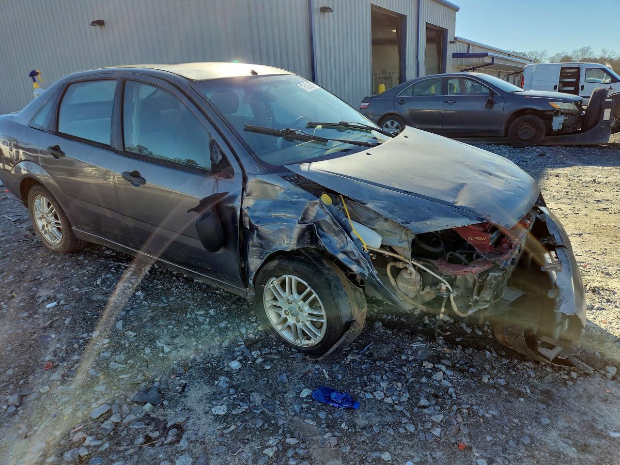 2006 Ford Focus Zx4 Gray vin: 1FAHP34N96W209982