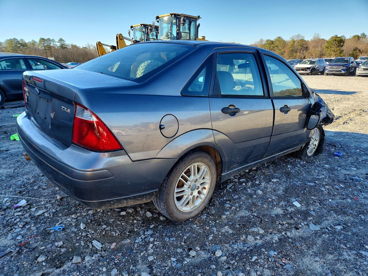 2006 Ford Focus Zx4 Gray vin: 1FAHP34N96W209982
