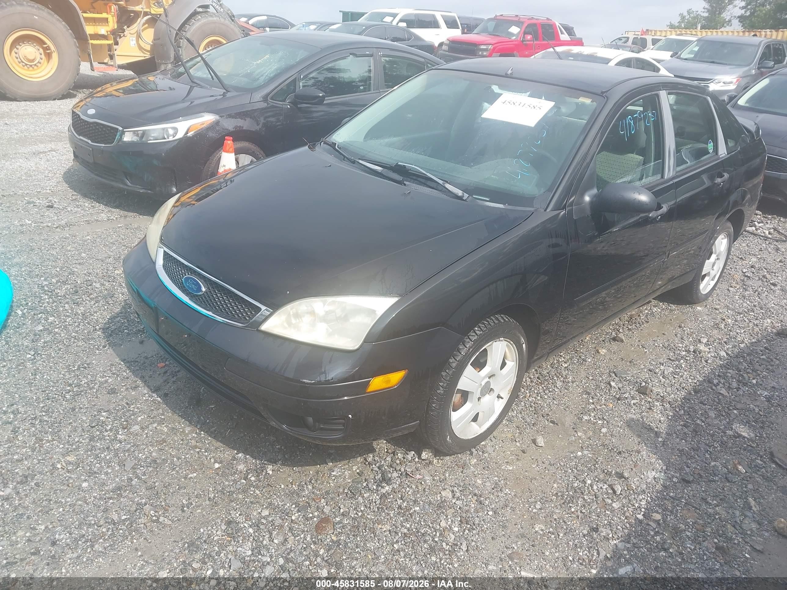 2007 Ford Focus S/se/ses Черный vin: 1FAHP34N97W191730