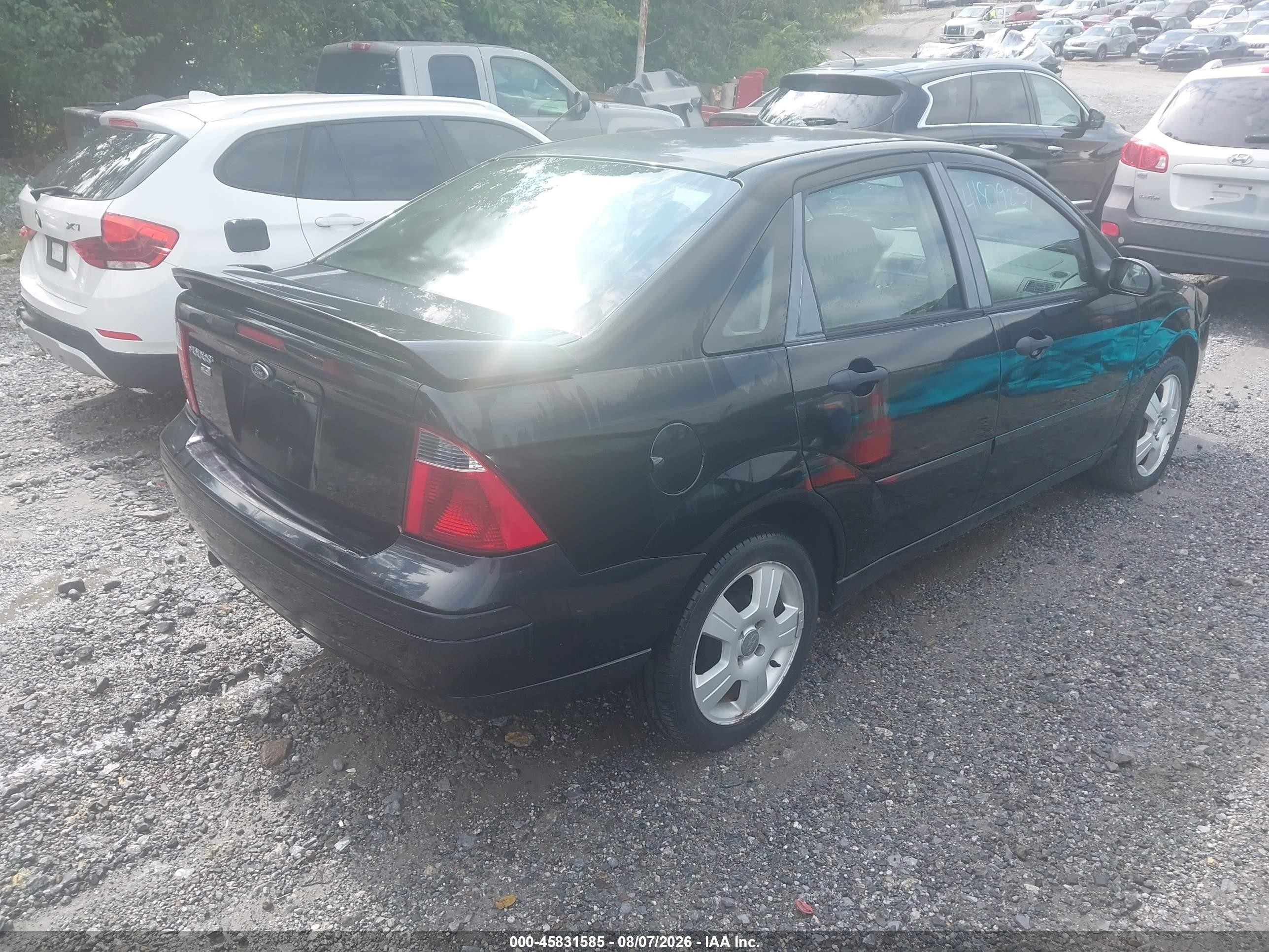2007 Ford Focus S/se/ses Черный vin: 1FAHP34N97W191730