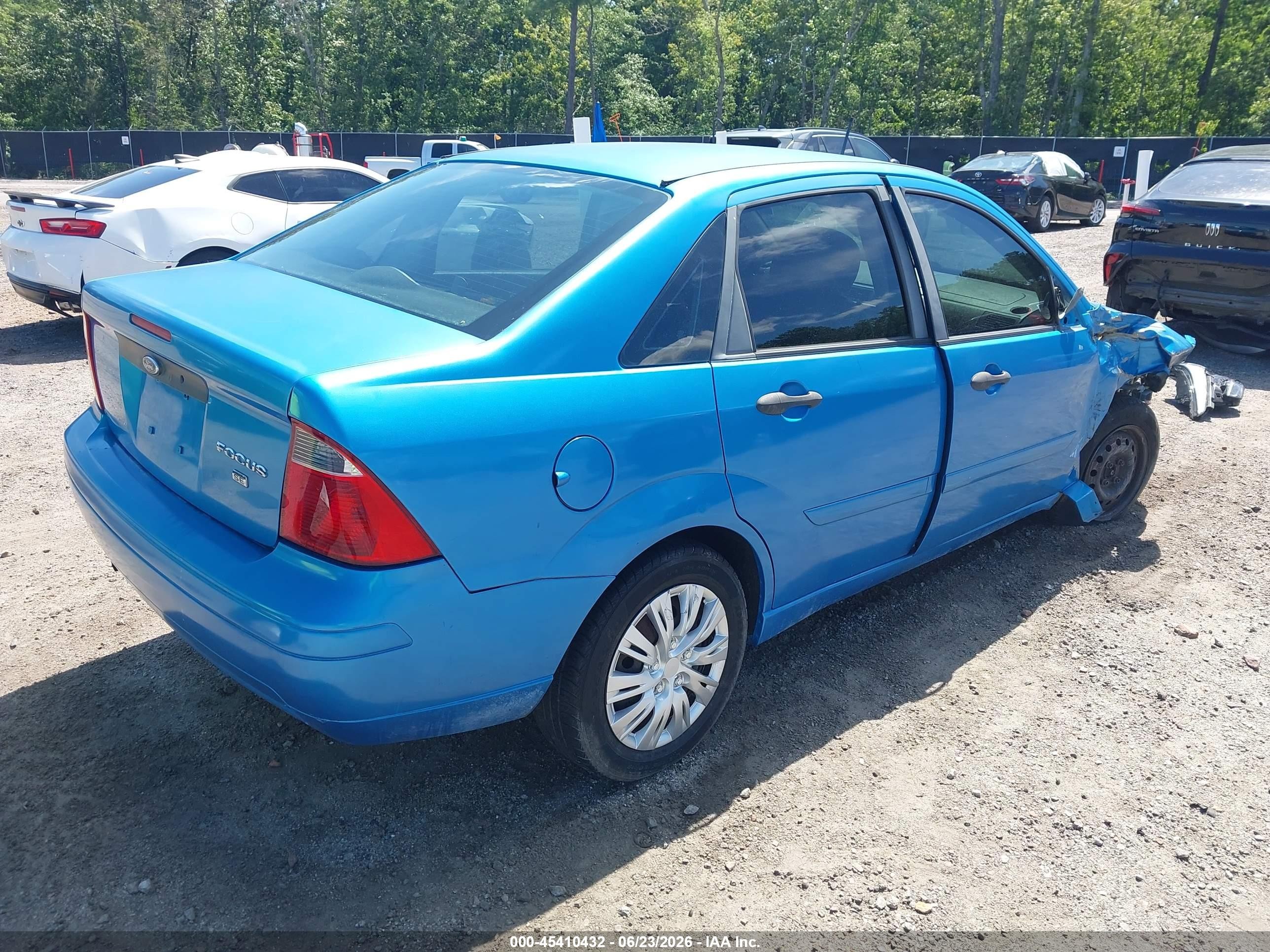 2007 Ford Focus S/se/ses Синий vin: 1FAHP34N97W244989