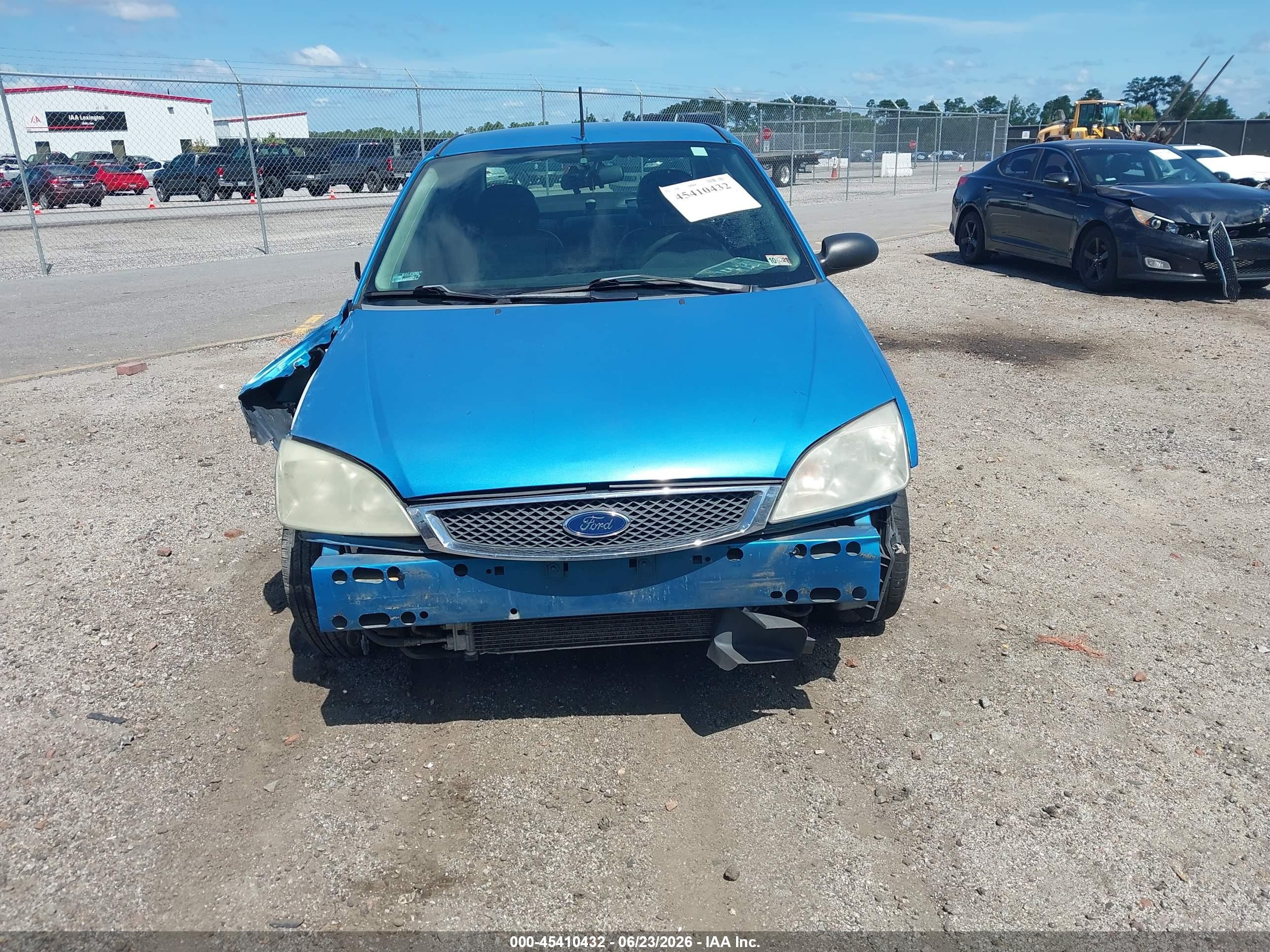 2007 Ford Focus S/se/ses Синий vin: 1FAHP34N97W244989