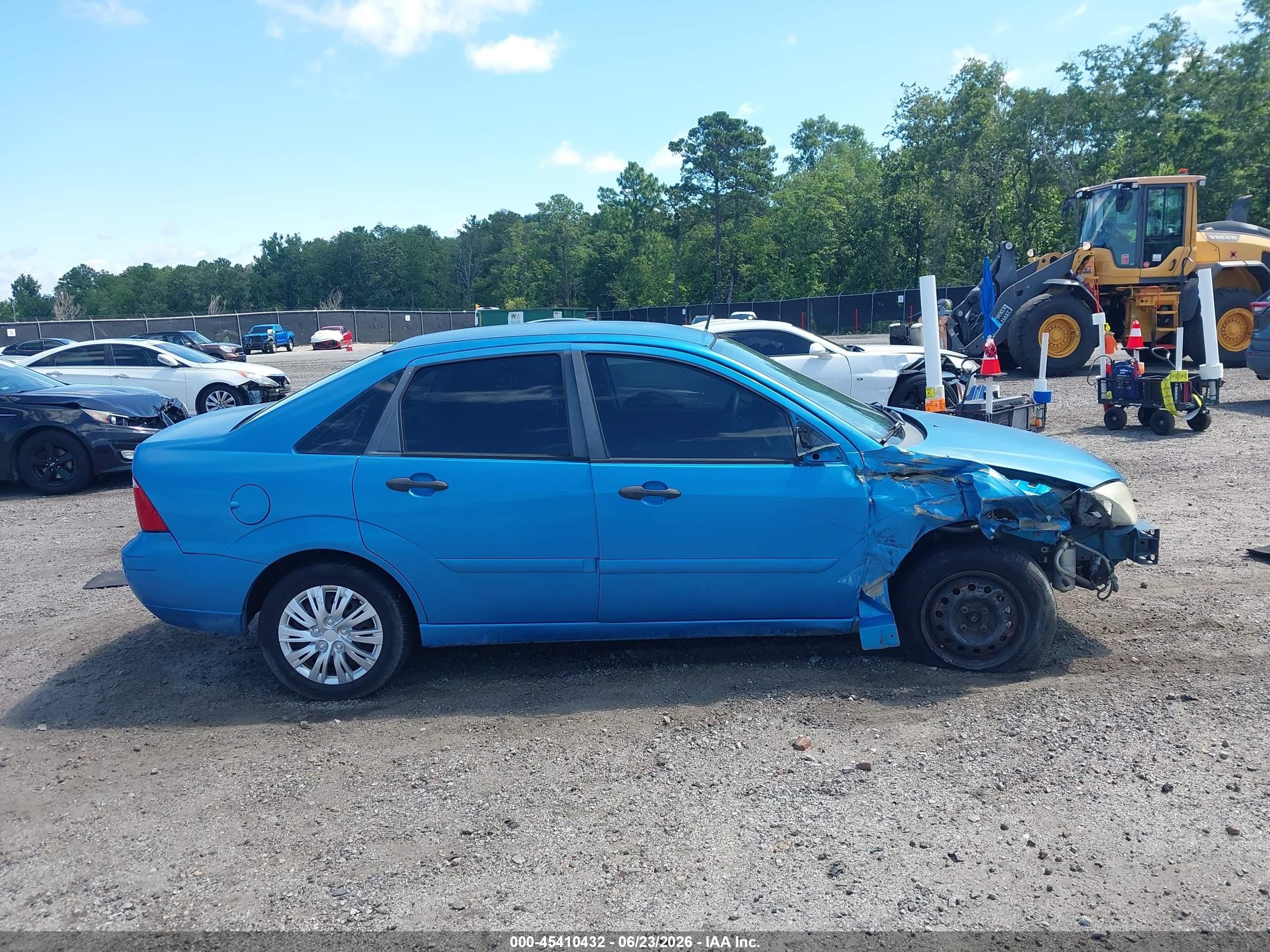 2007 Ford Focus S/se/ses Синий vin: 1FAHP34N97W244989