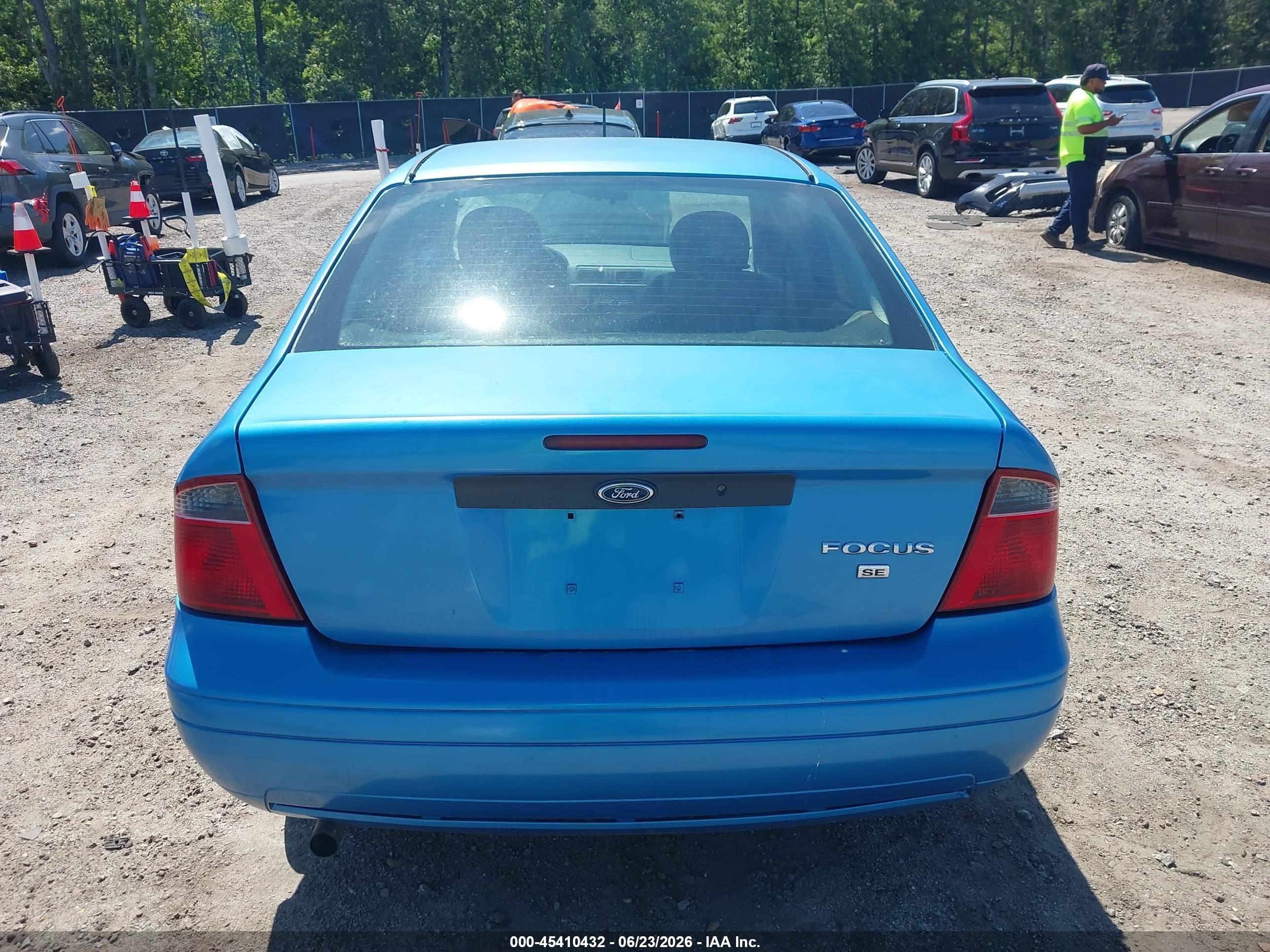 2007 Ford Focus S/se/ses Синий vin: 1FAHP34N97W244989