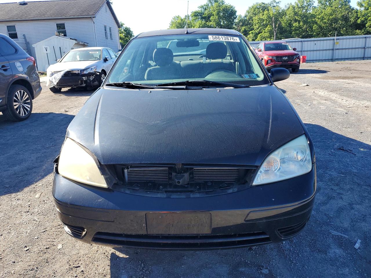 2007 Ford Focus Zx4 Black vin: 1FAHP34N97W307671