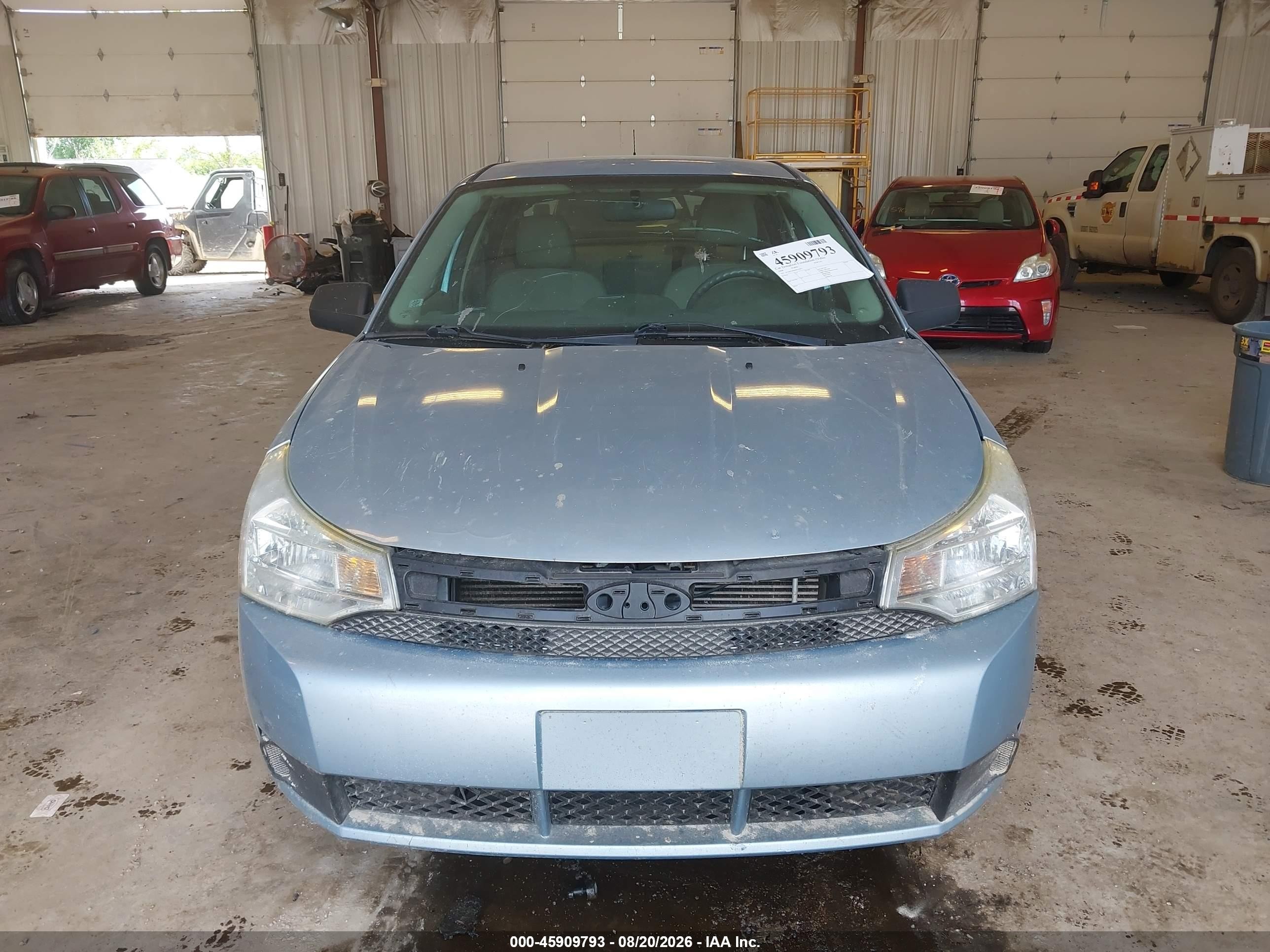 2008 Ford Focus S Light Blue vin: 1FAHP34N98W133473