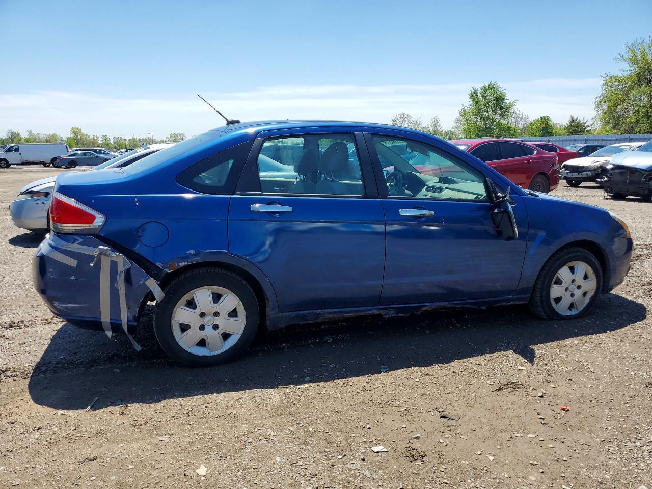 2008 Ford Focus S Blue vin: 1FAHP34N98W146966