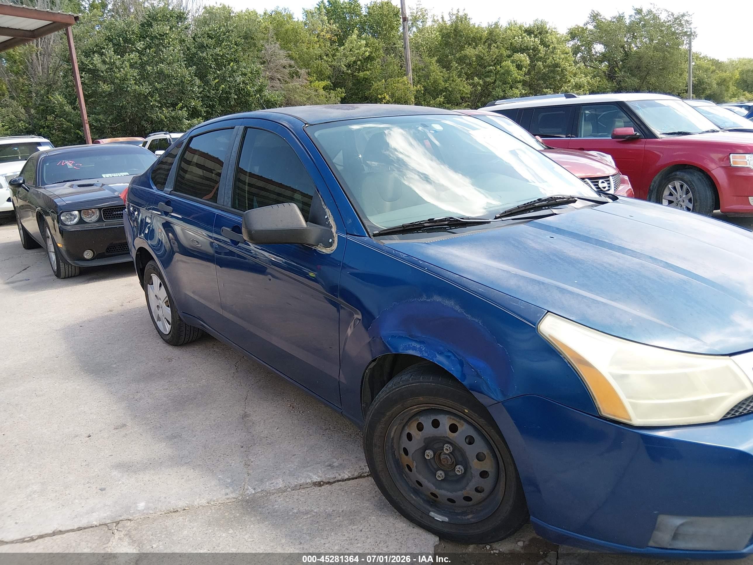 2009 Ford Focus S Blue vin: 1FAHP34N99W134897