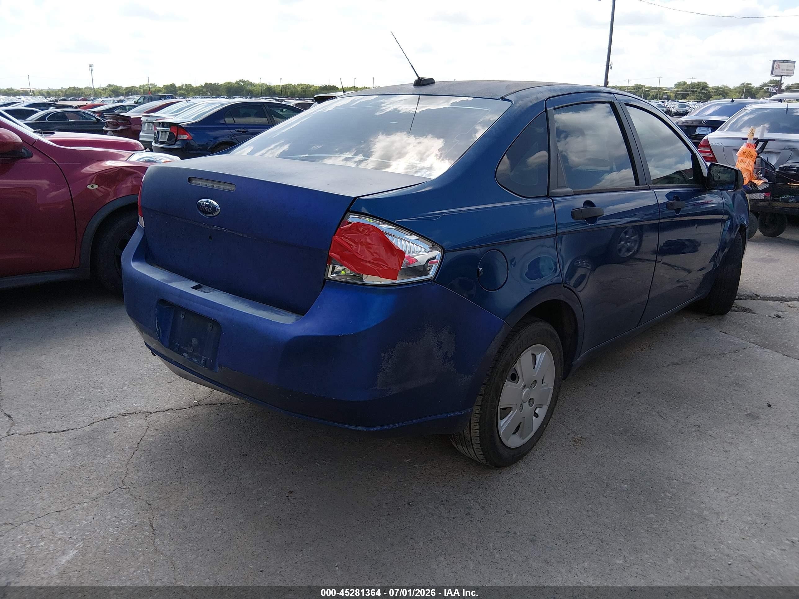 2009 Ford Focus S Blue vin: 1FAHP34N99W134897