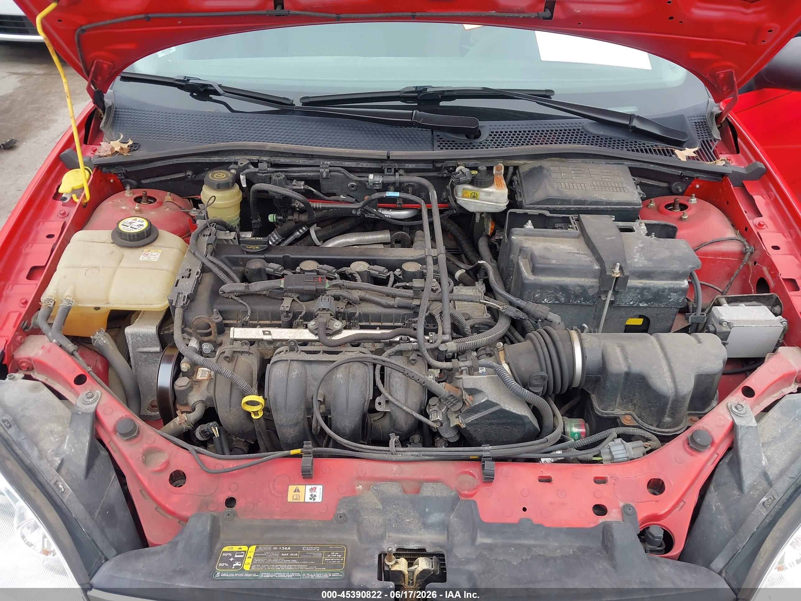 2006 Ford Focus Zx4 Красный vin: 1FAHP34NX6W130871