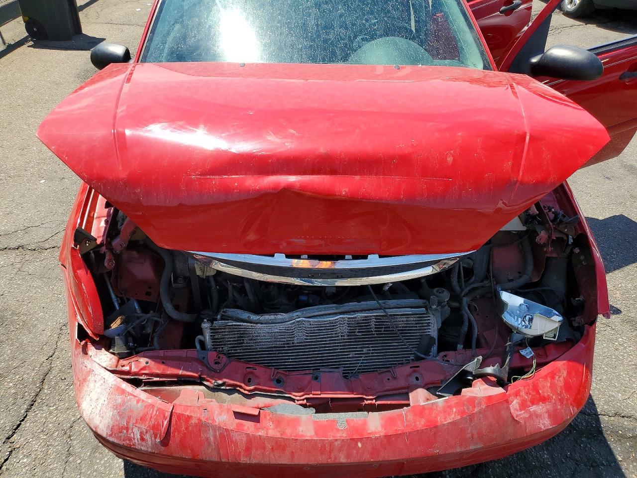 2007 Ford Focus Zx4 Red vin: 1FAHP34NX7W295532