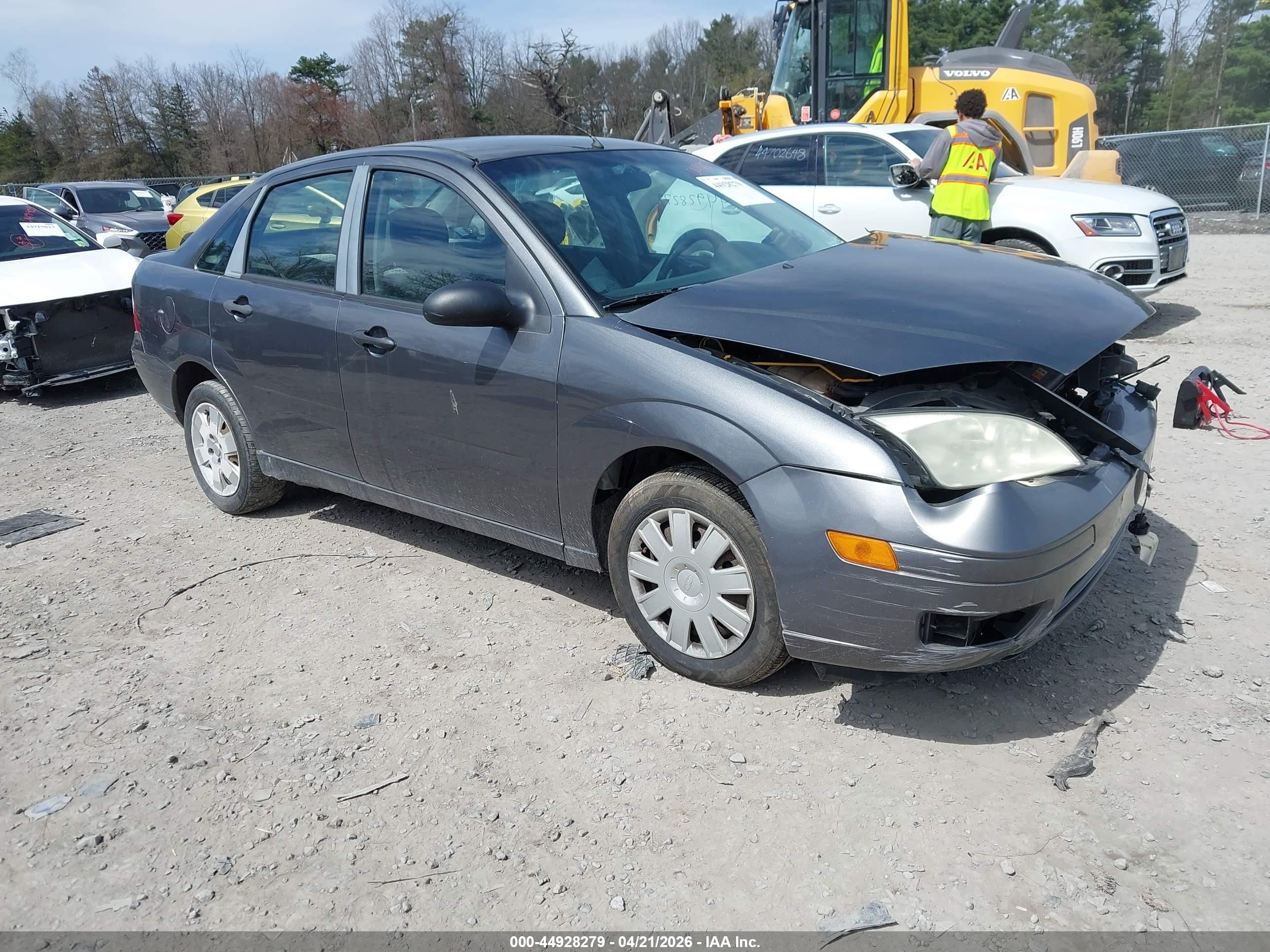 2007 Ford Focus S/se/ses Gray vin: 1FAHP34NX7W366017
