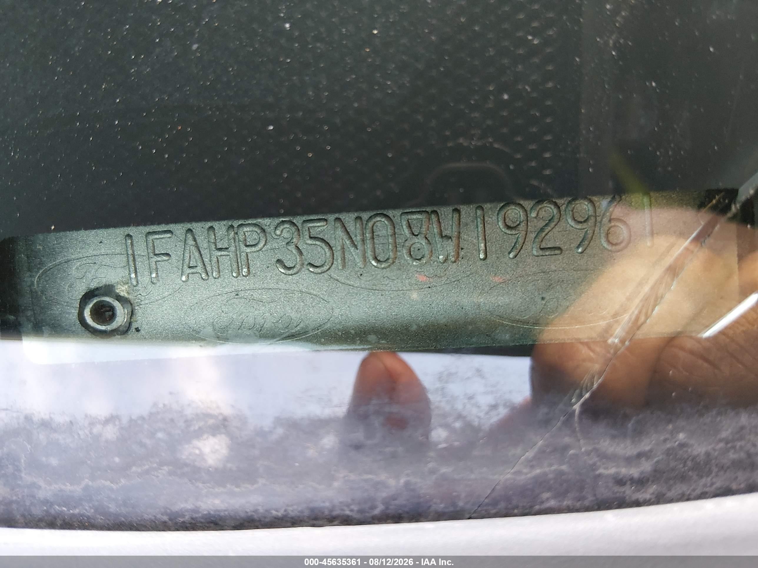 2008 Ford Focus Se/ses Серебряный vin: 1FAHP35N08W192961
