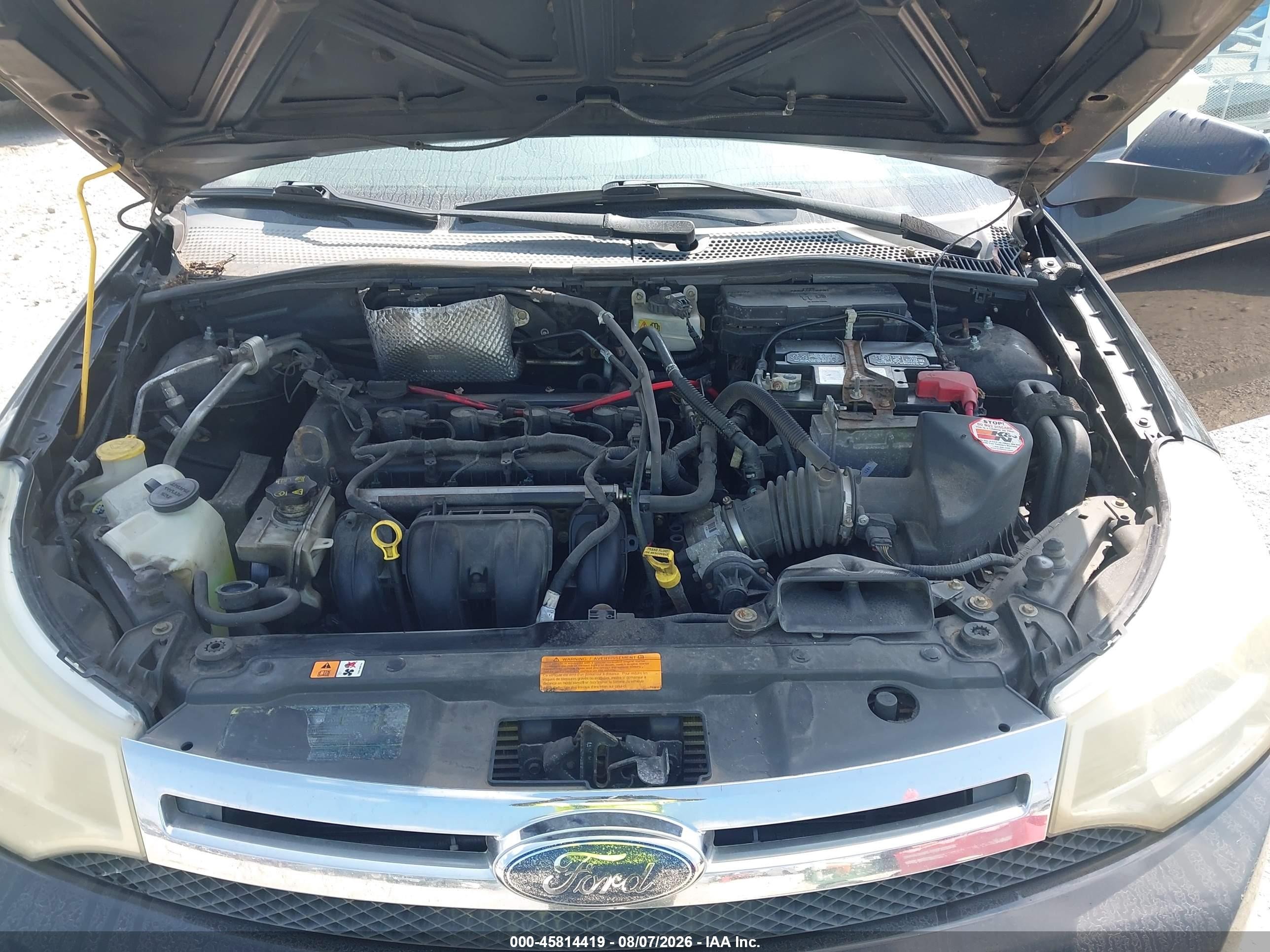 2008 Ford Focus Se/ses Black vin: 1FAHP35N08W203036