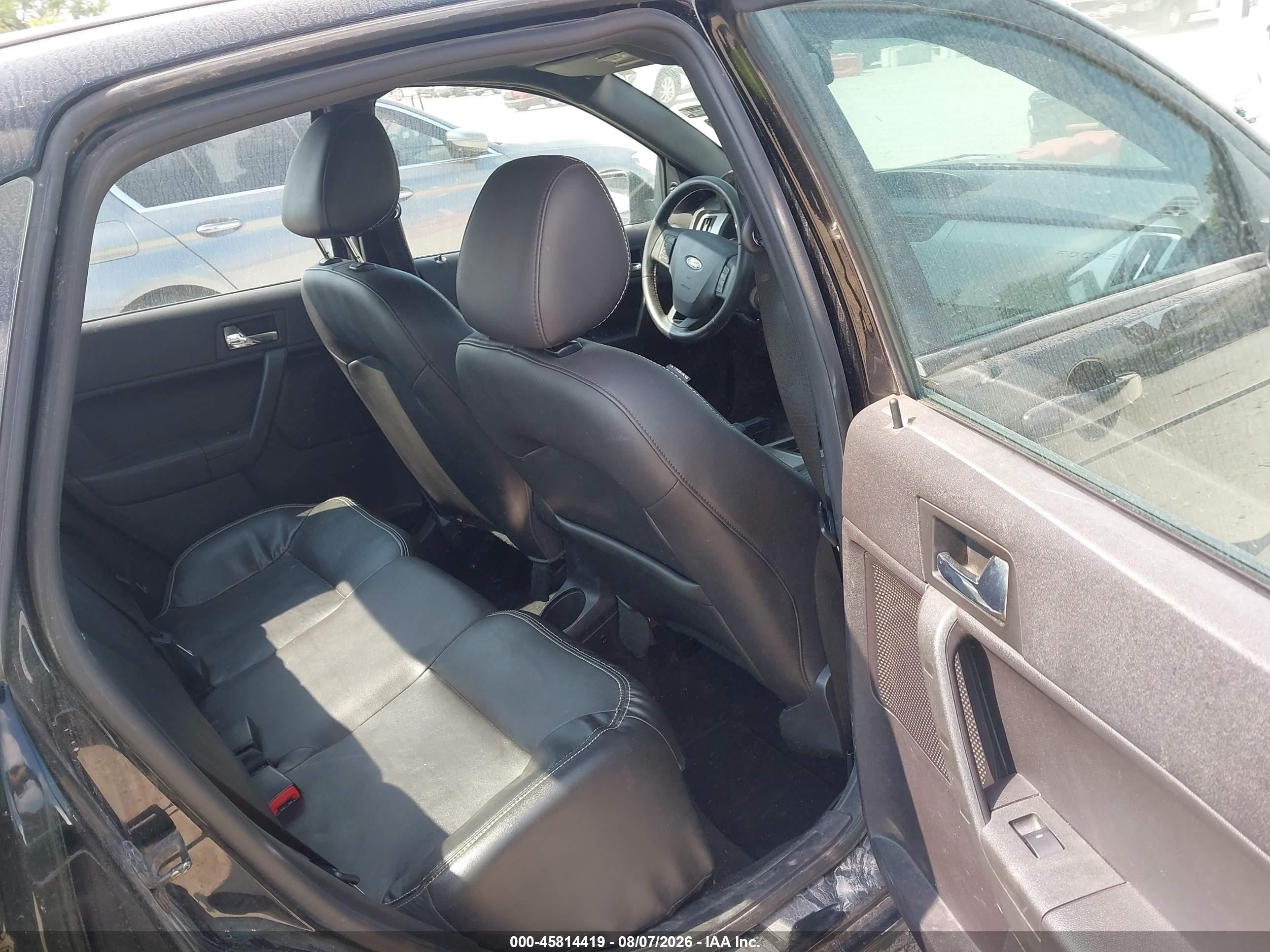 2008 Ford Focus Se/ses Black vin: 1FAHP35N08W203036